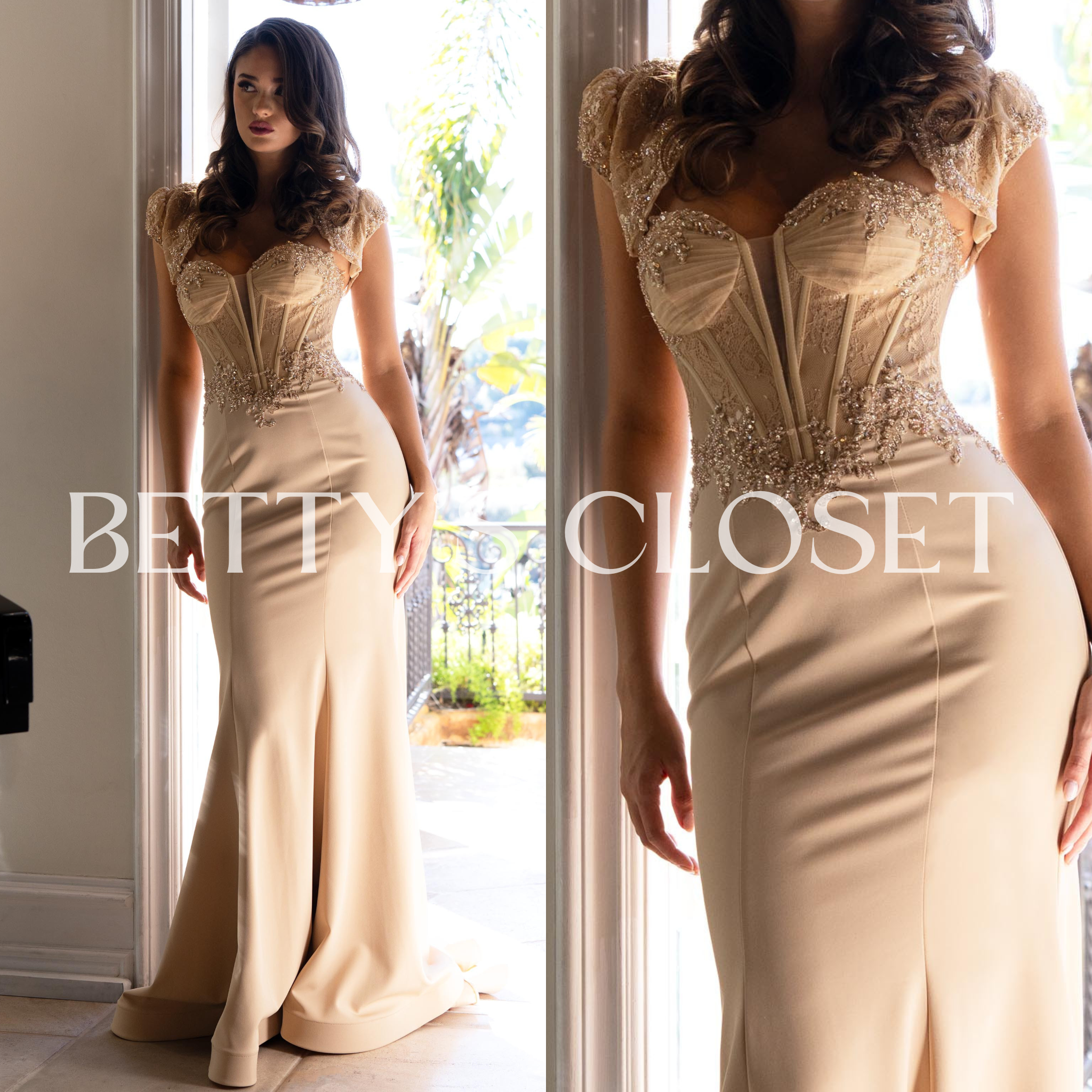 Yulissa Embellished Formal Gown with Jacket