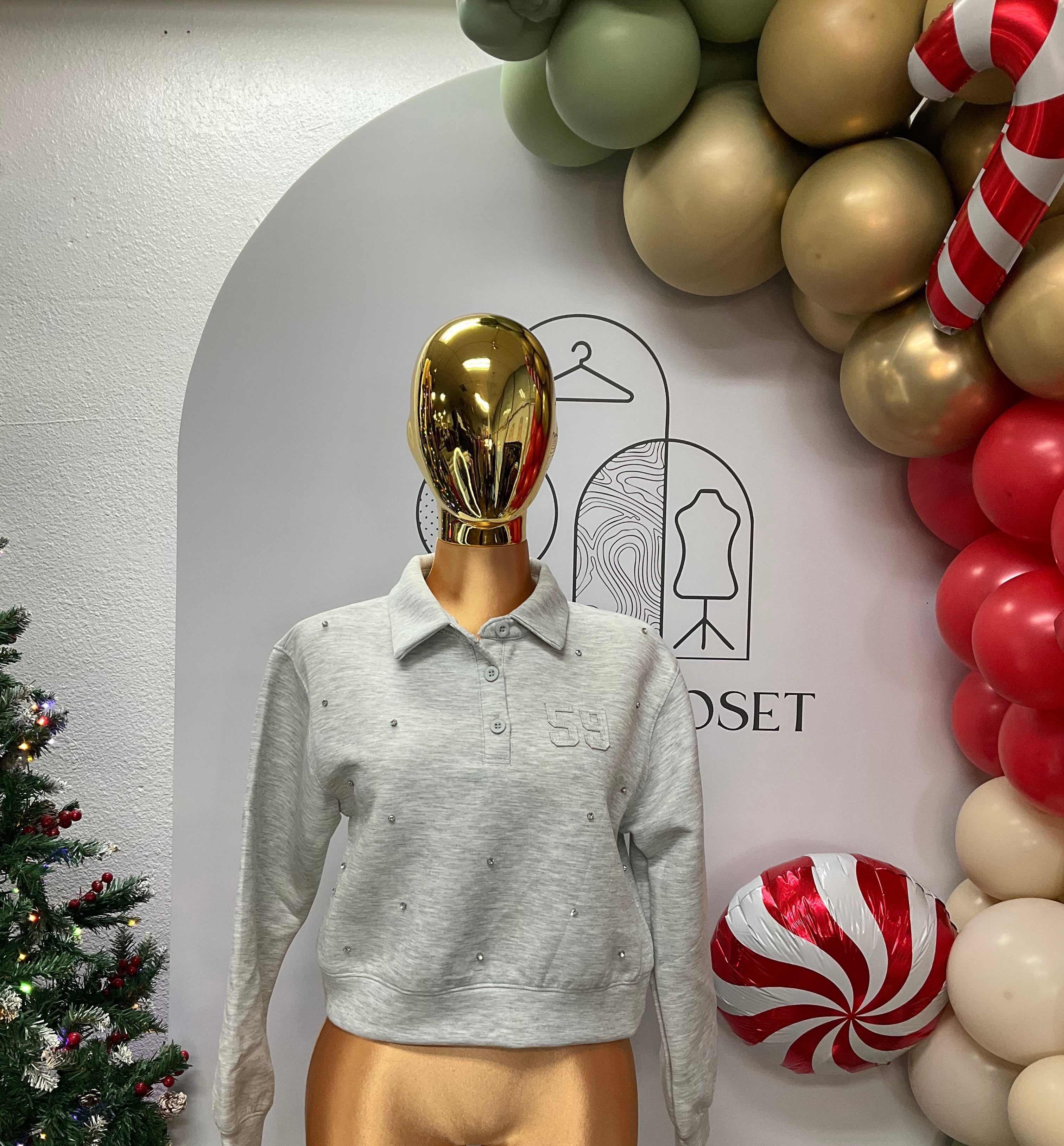 Julieta Rhinestone Sweatshirt