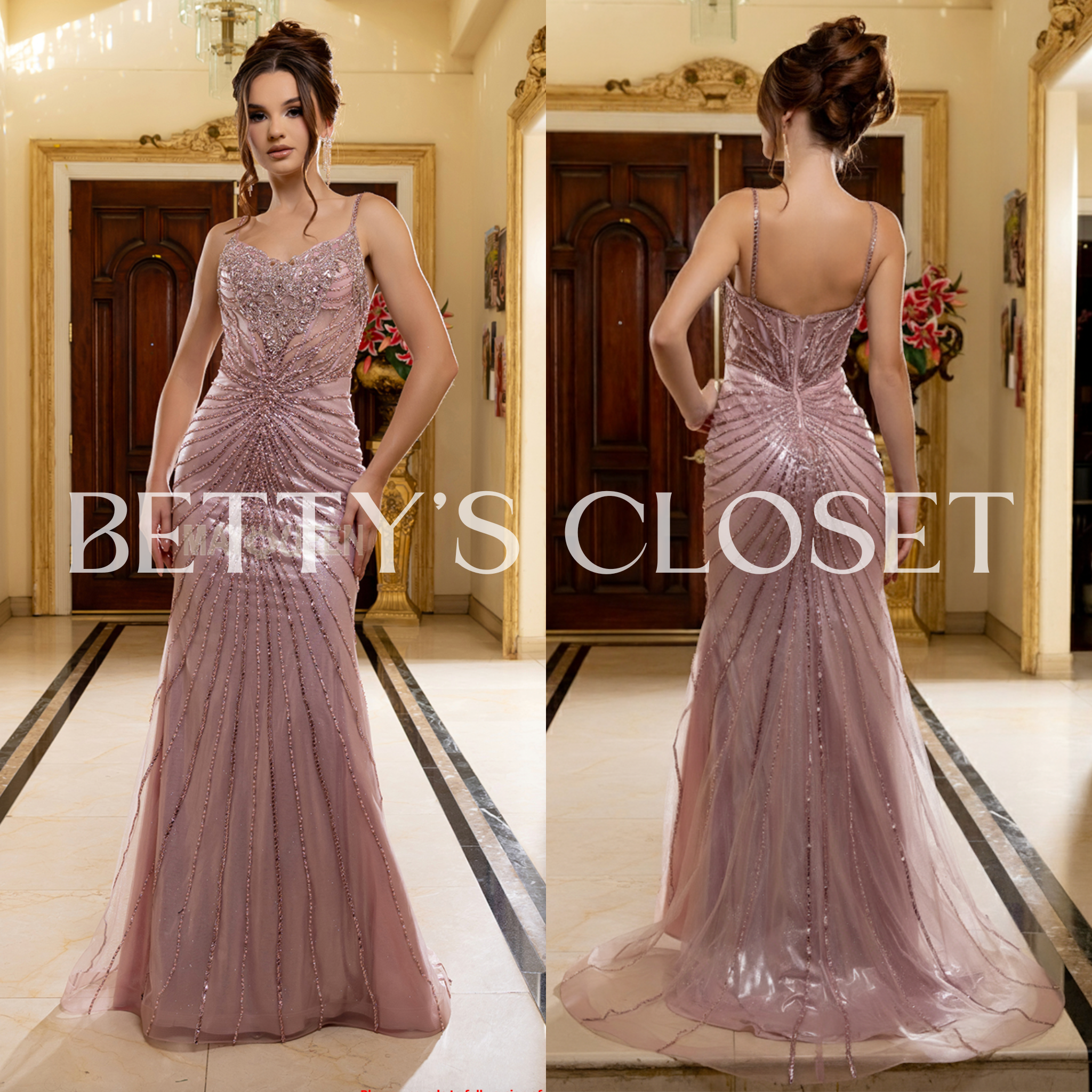 ✨Katie Embellished Glam Gown