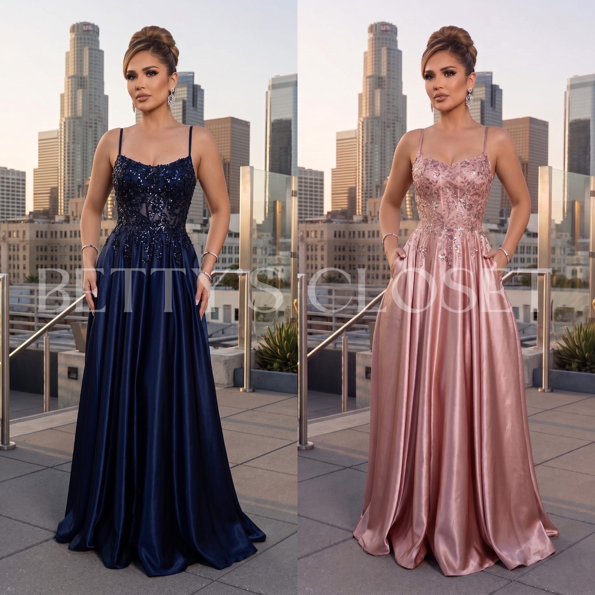 Lucinda A Line Embroidered A Line Gown