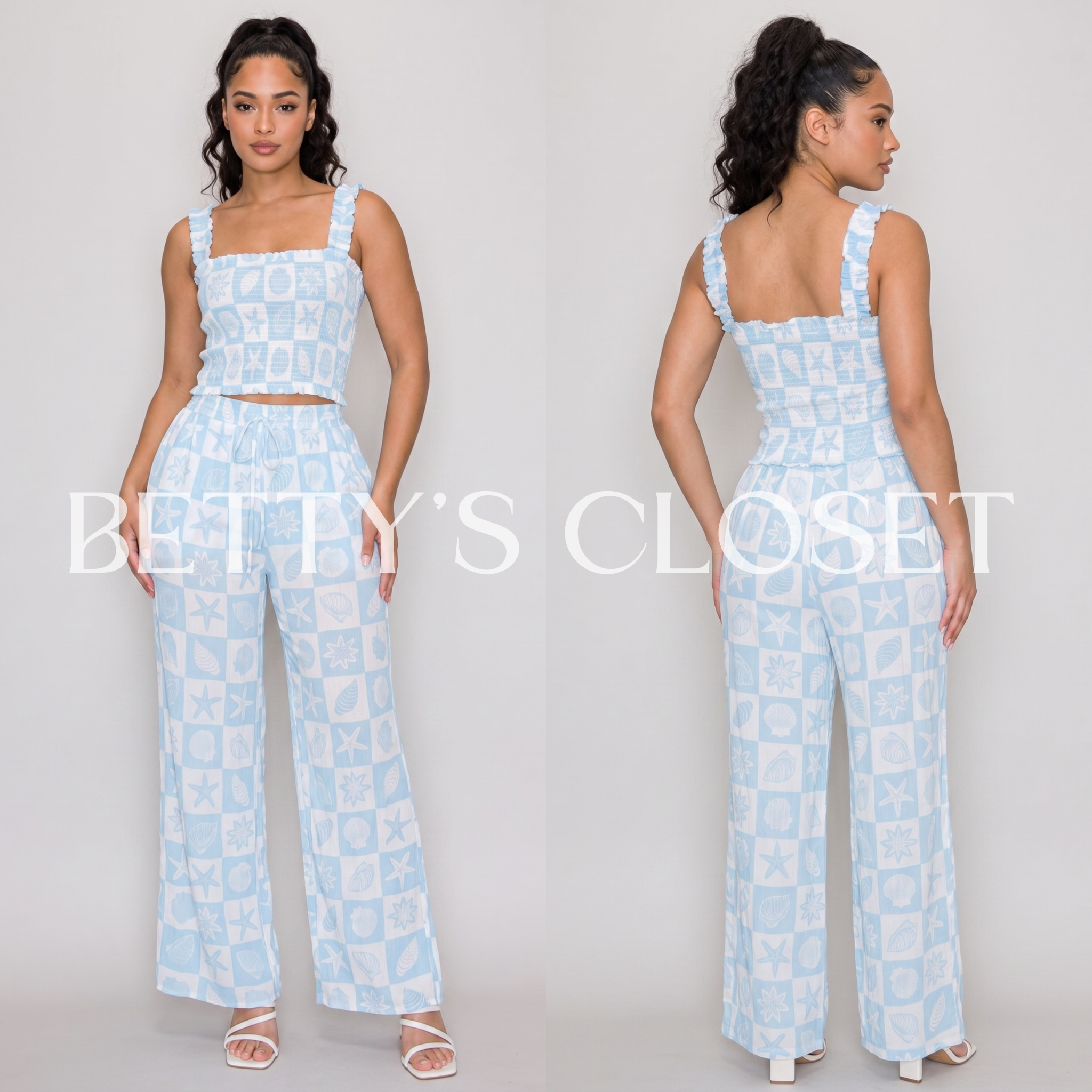 Beach Side Two Piece Pants Set