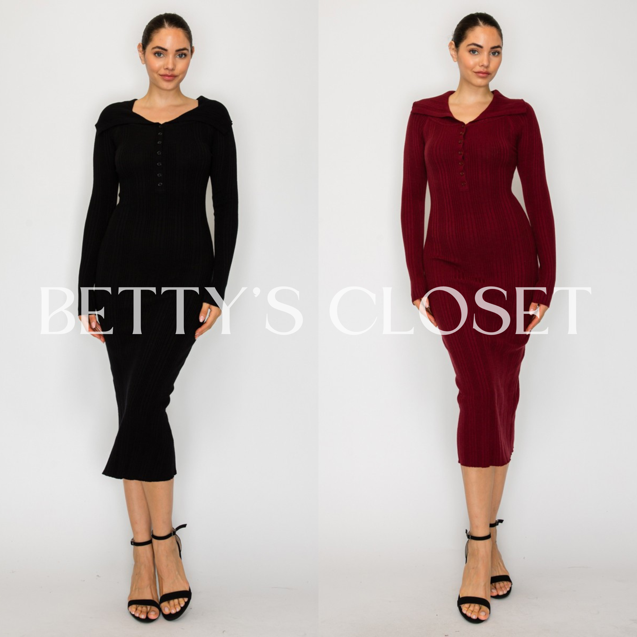 Sandy Off Knit Midi Dress