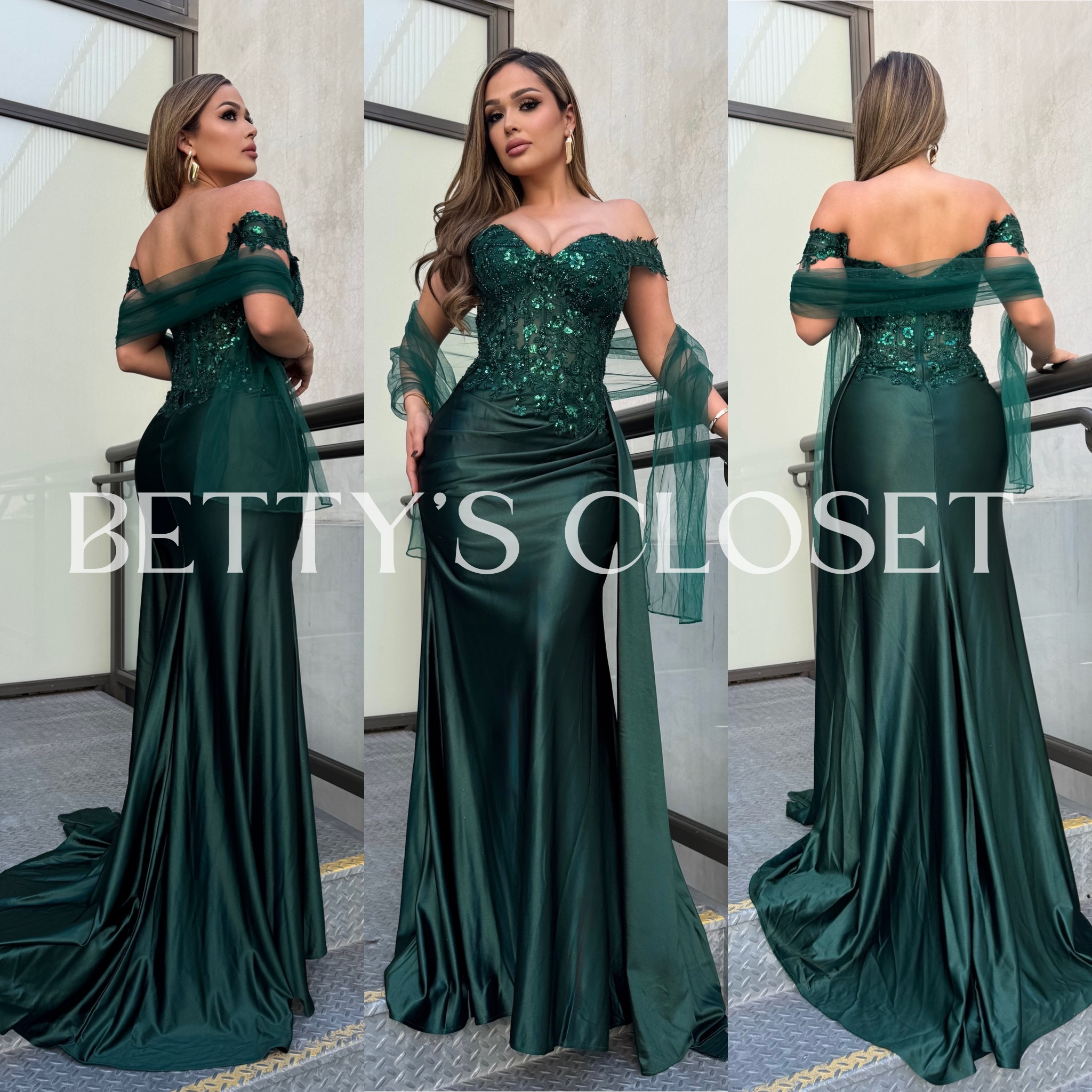 Violeta Elegant Off the Shoulder Gown