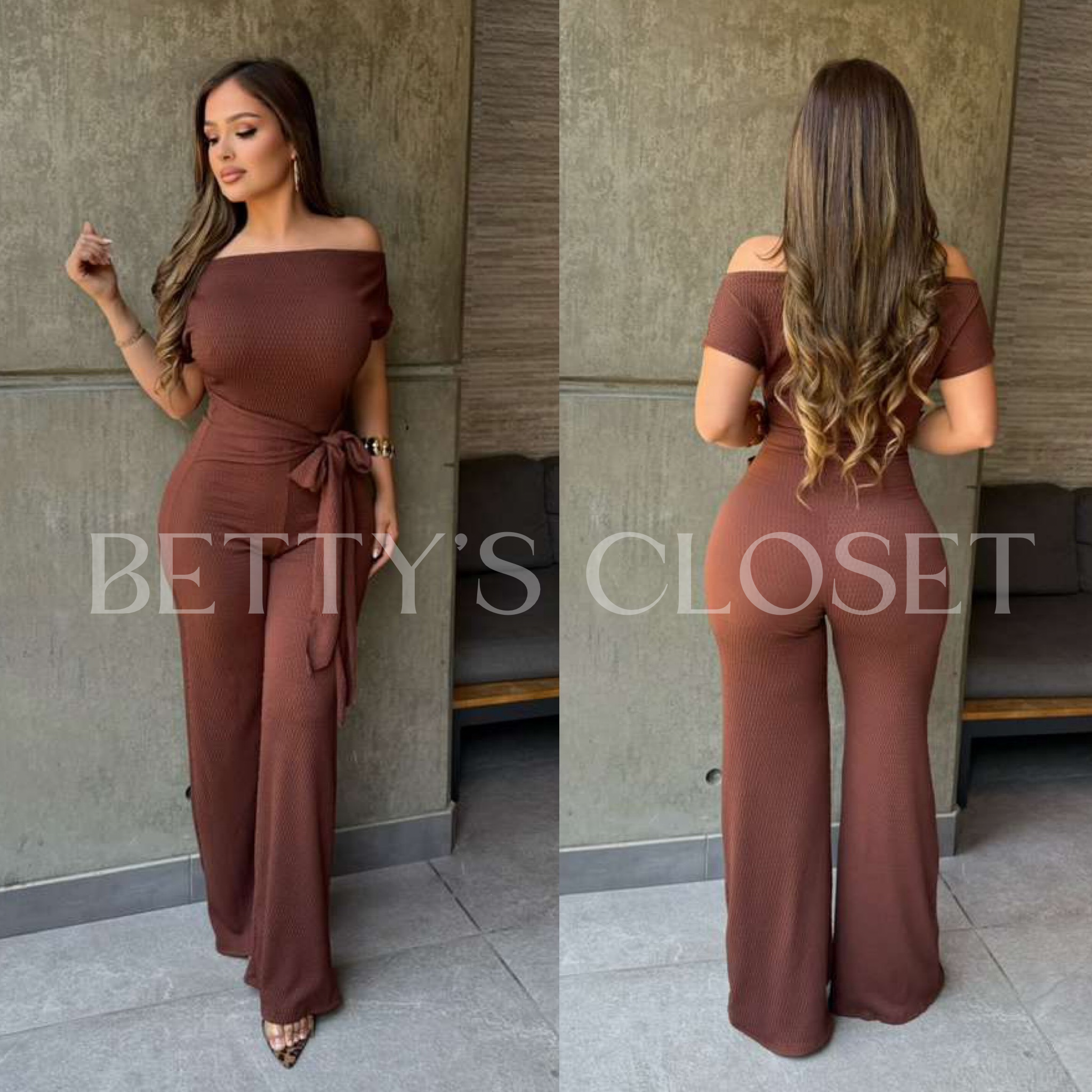 Solandra Off The Shoulder Jumpsuit with Bow