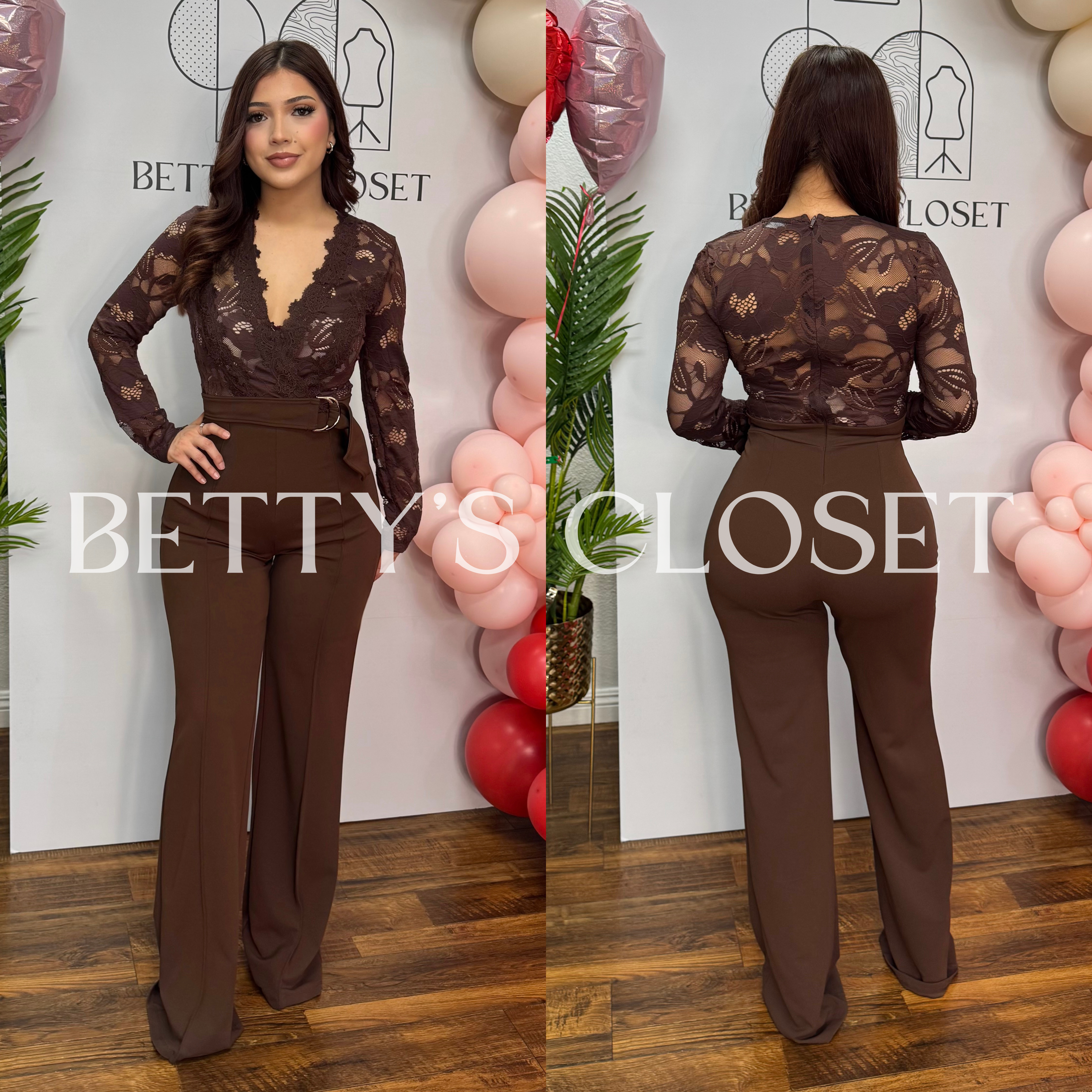 Lucero Lace Long Sleeve Jumpsuit