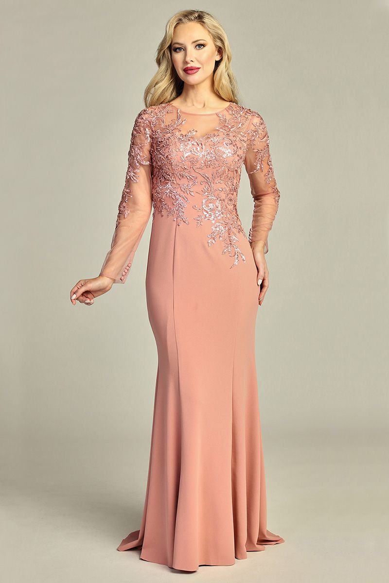 Carmen Long Sleeve Lace Gown