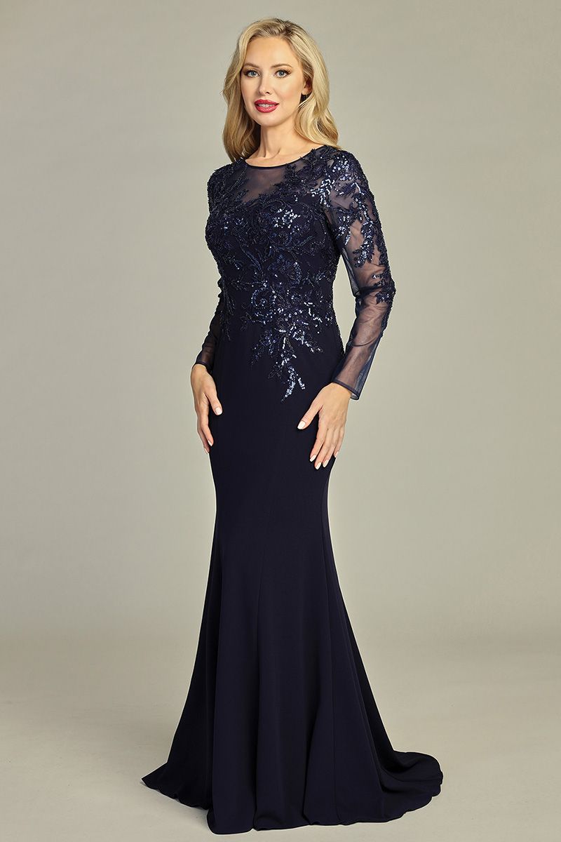 Carmen Long Sleeve Lace Gown