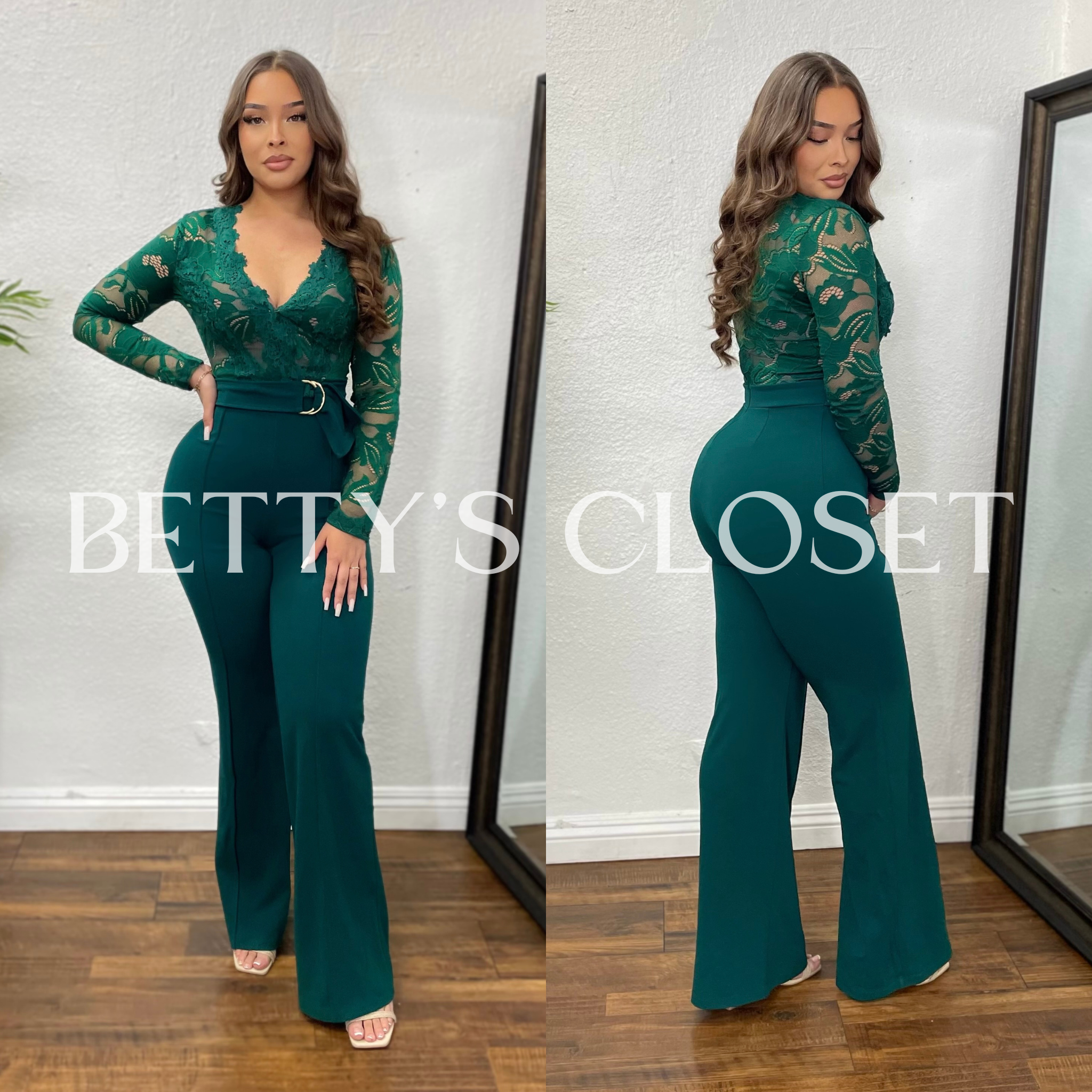 Lucero Lace Long Sleeve Jumpsuit