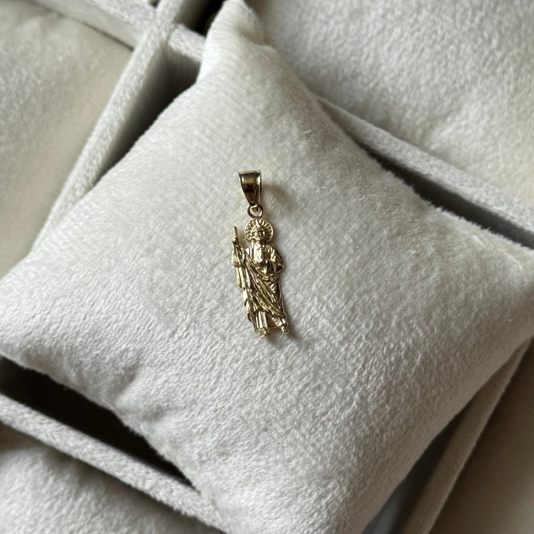 14k Gold Small St. Jude Pendant