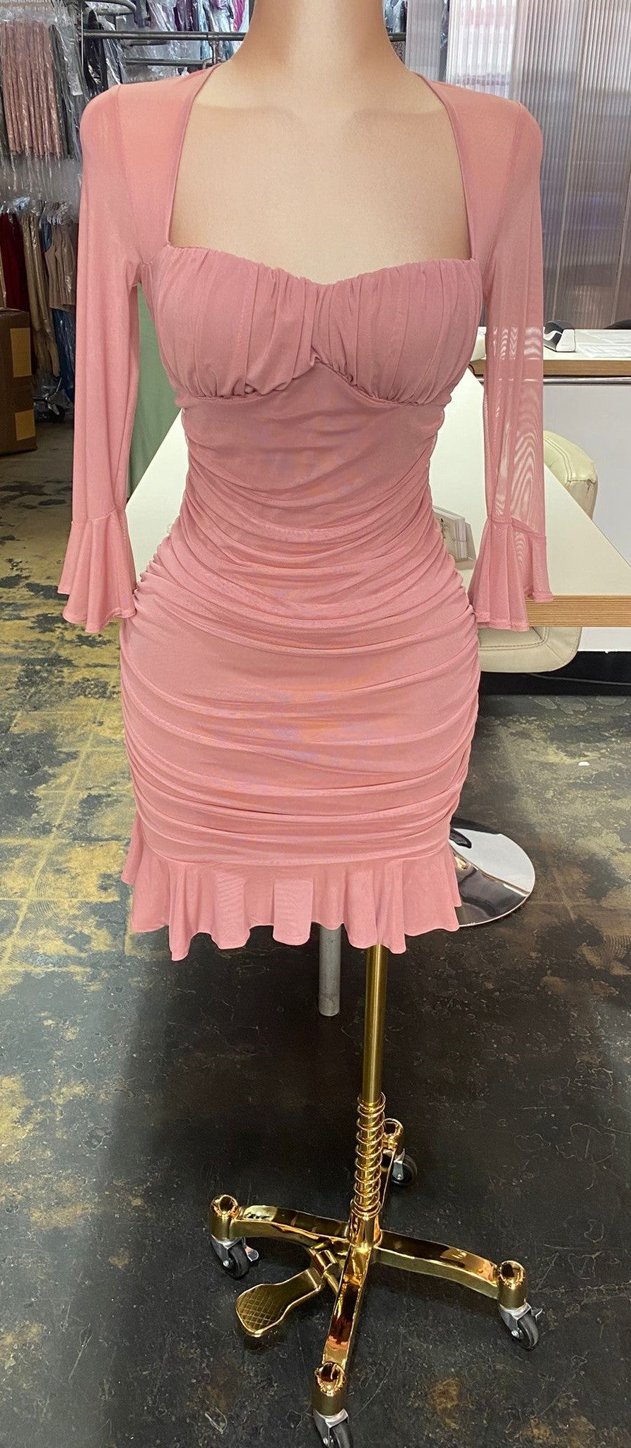 Sofía Mesh Mini Dress