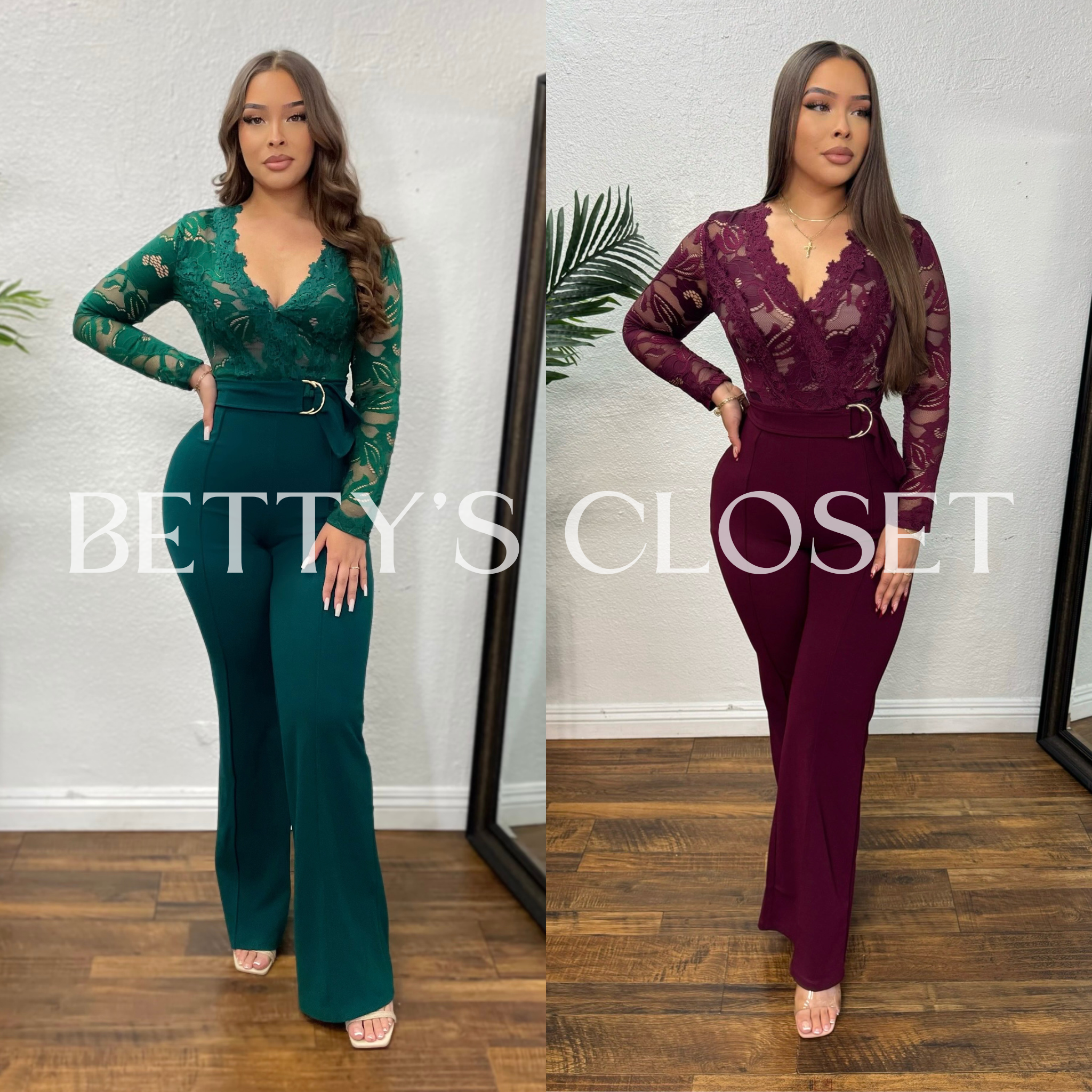 Lucero Lace Long Sleeve Jumpsuit