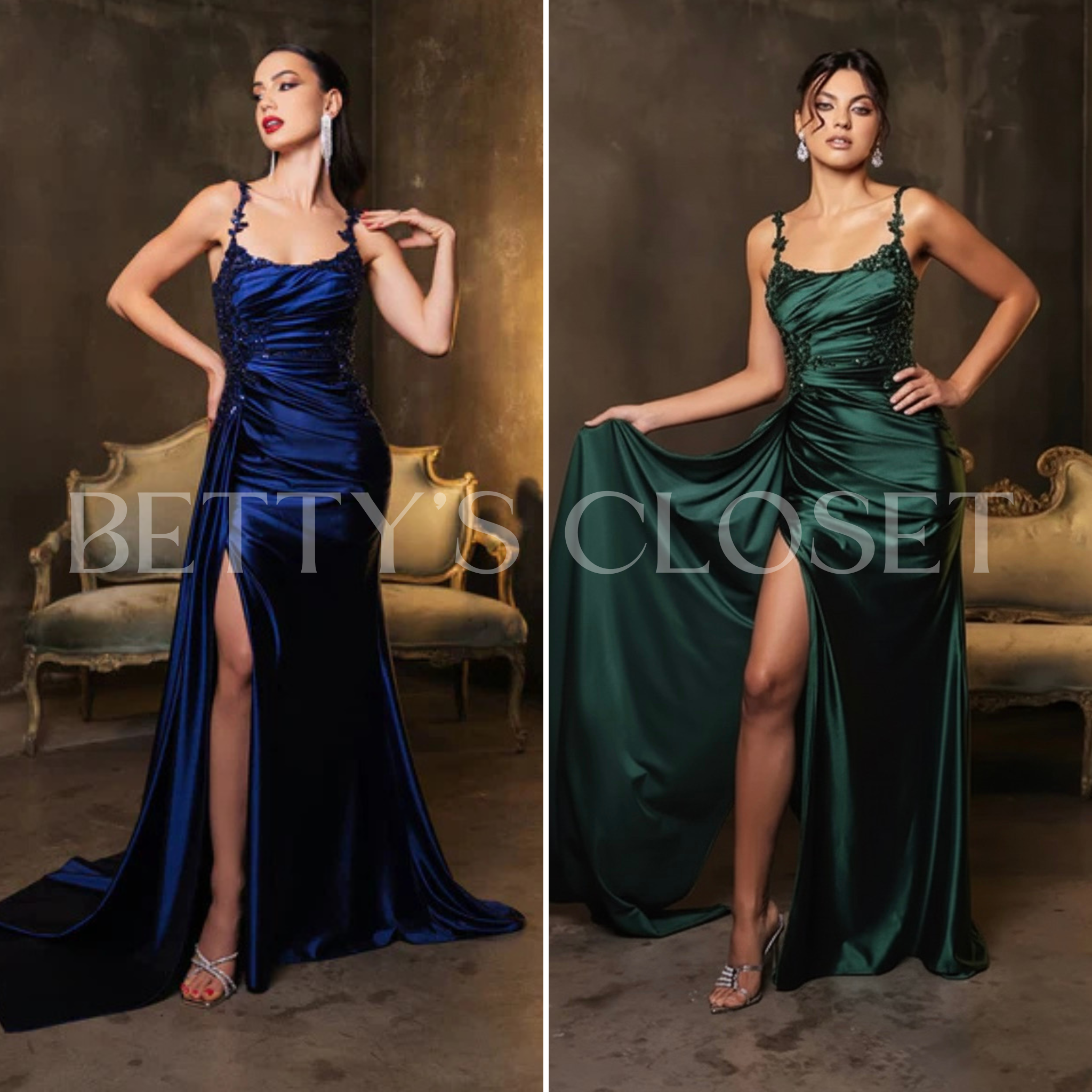 Destiny Embroidered Glam Gown