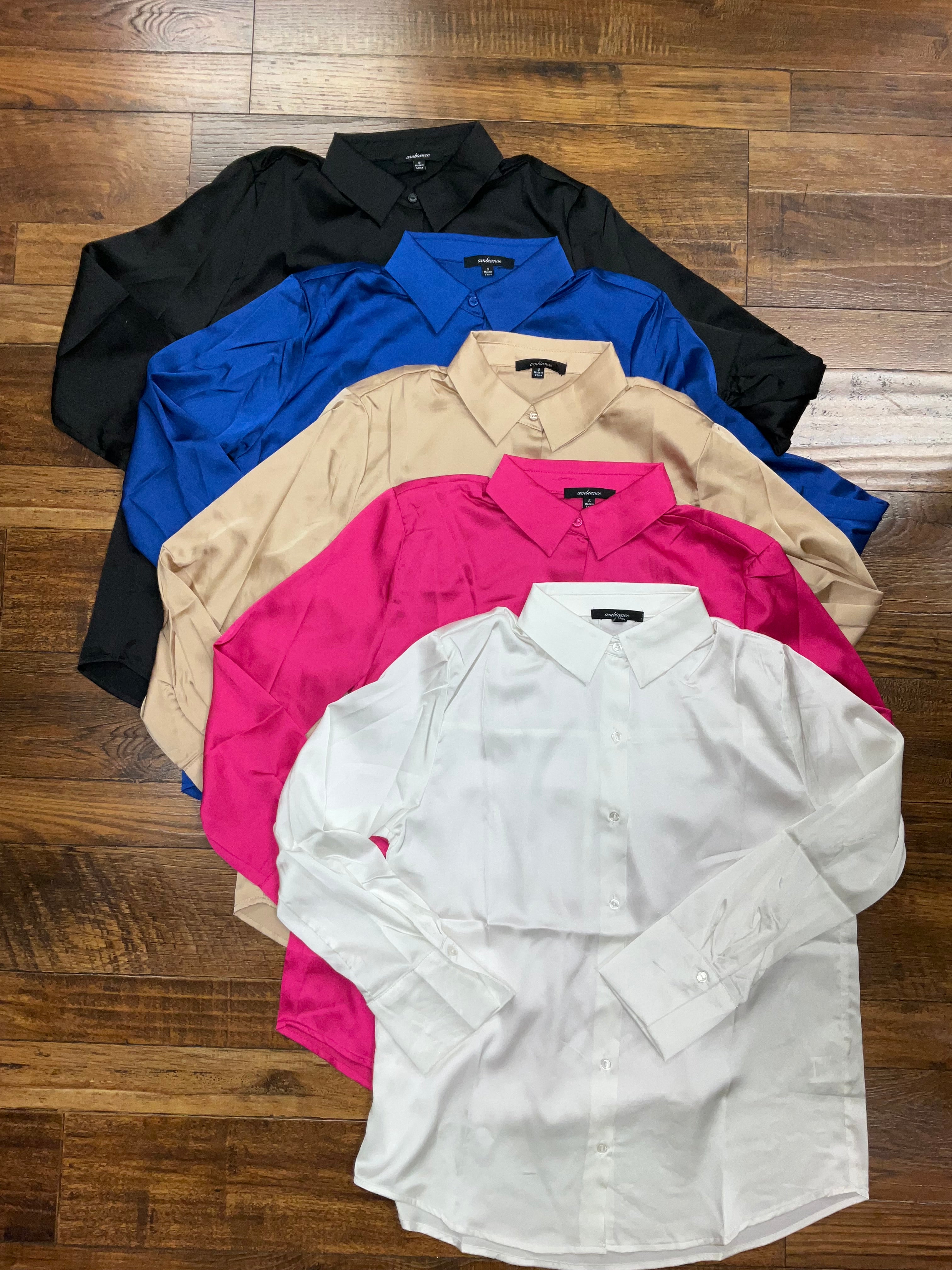 Karla Satin Blouse (CROPPED Ver)