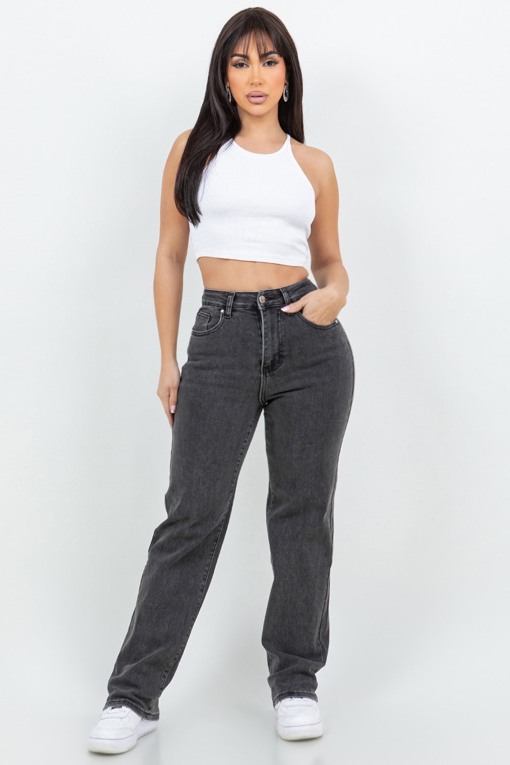 VIANNEY DENIM WIDE LEG JEANS
