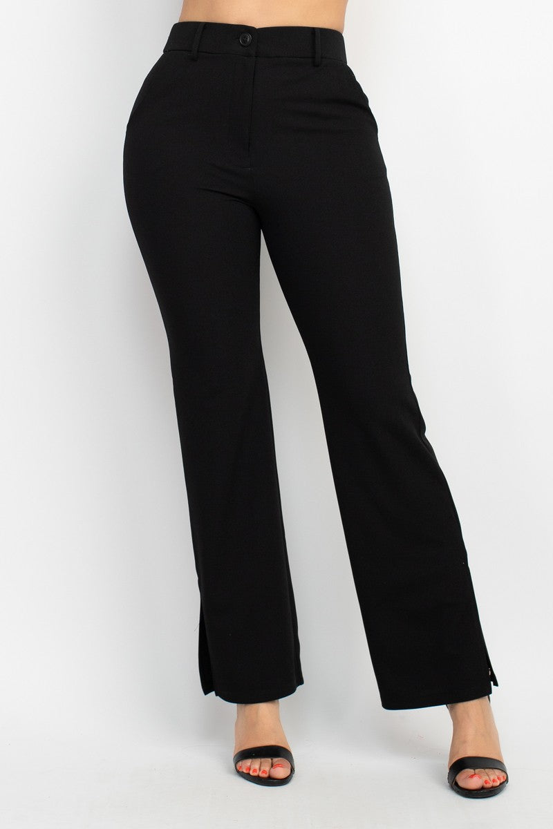 AMBER SIDE SLIT PANTS