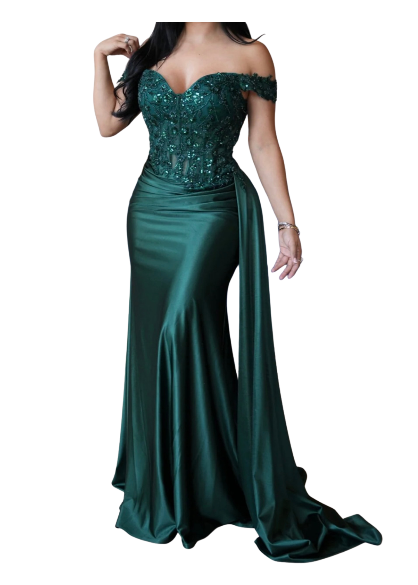 Violeta Elegant Off the Shoulder Gown