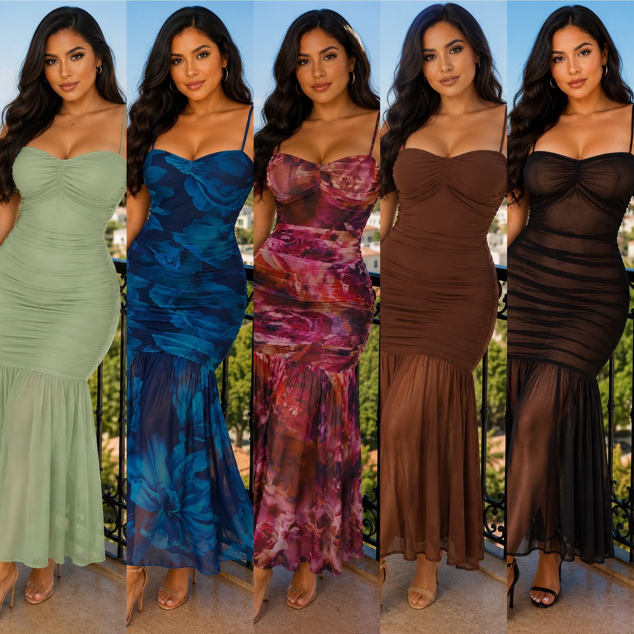 Mina Maxi Off Shoulder Dress
