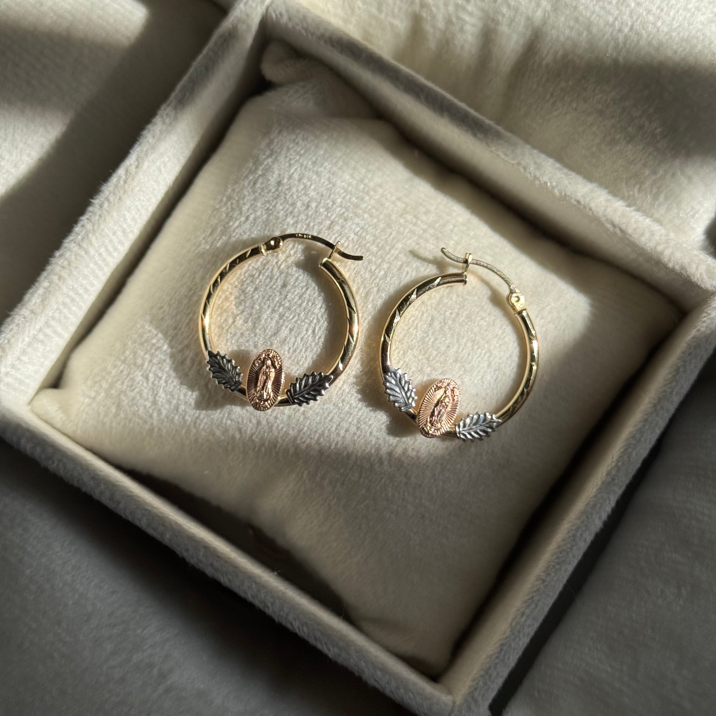 14K GOLD Small Angel Earrings