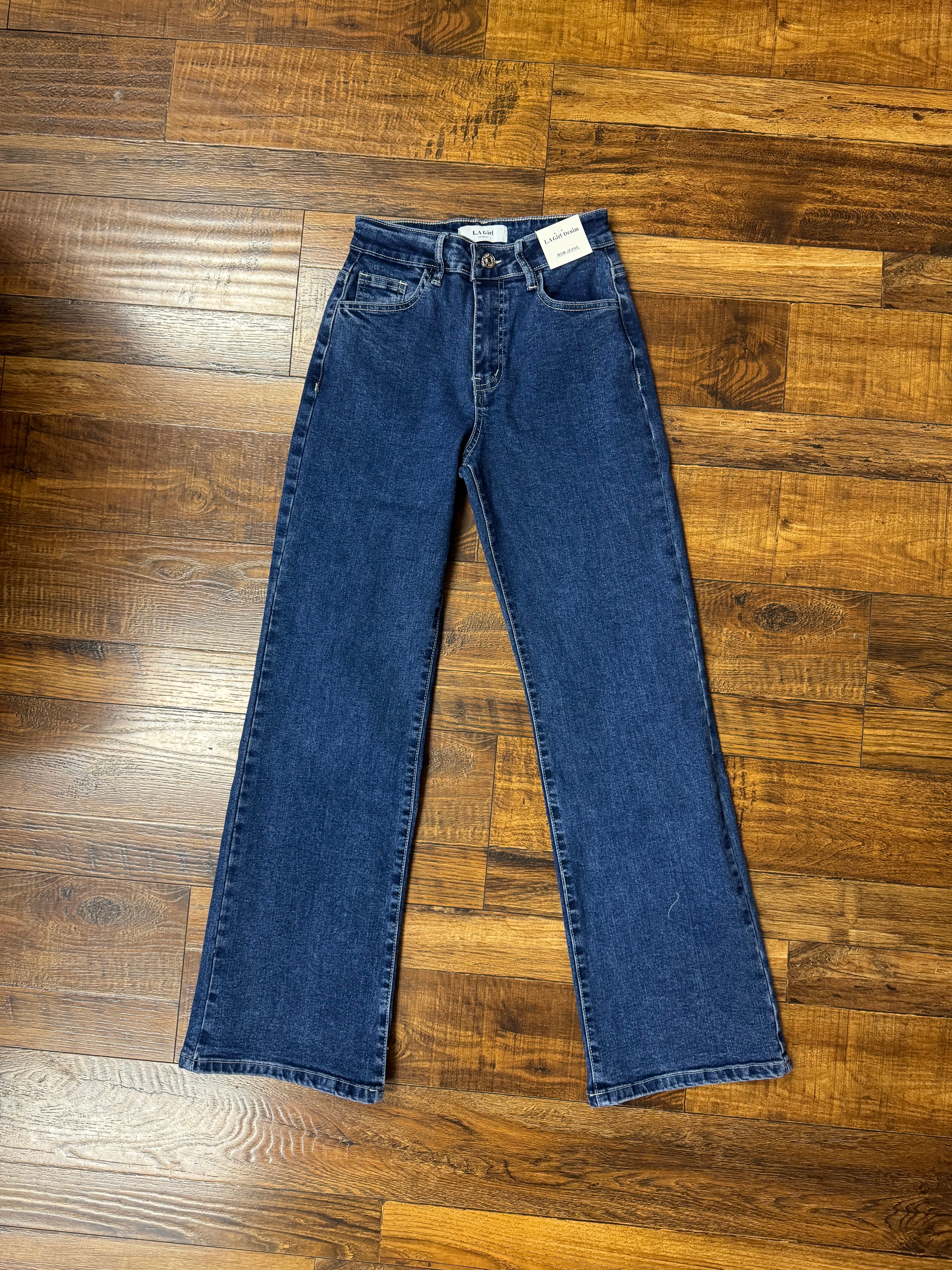 MONA DARK WASH MOM JEANS