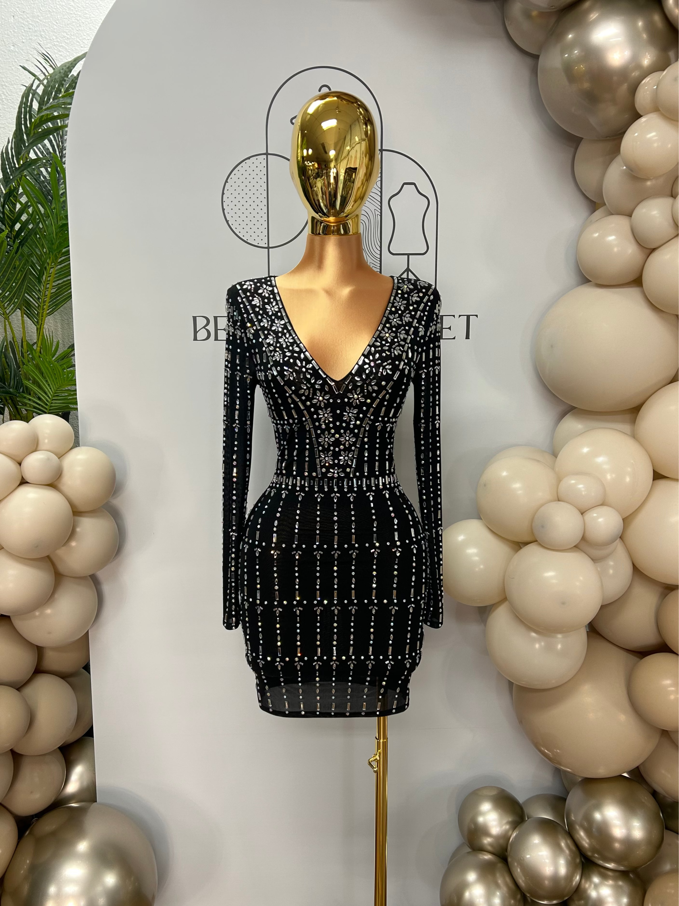 Lavish Rhinestone Dress