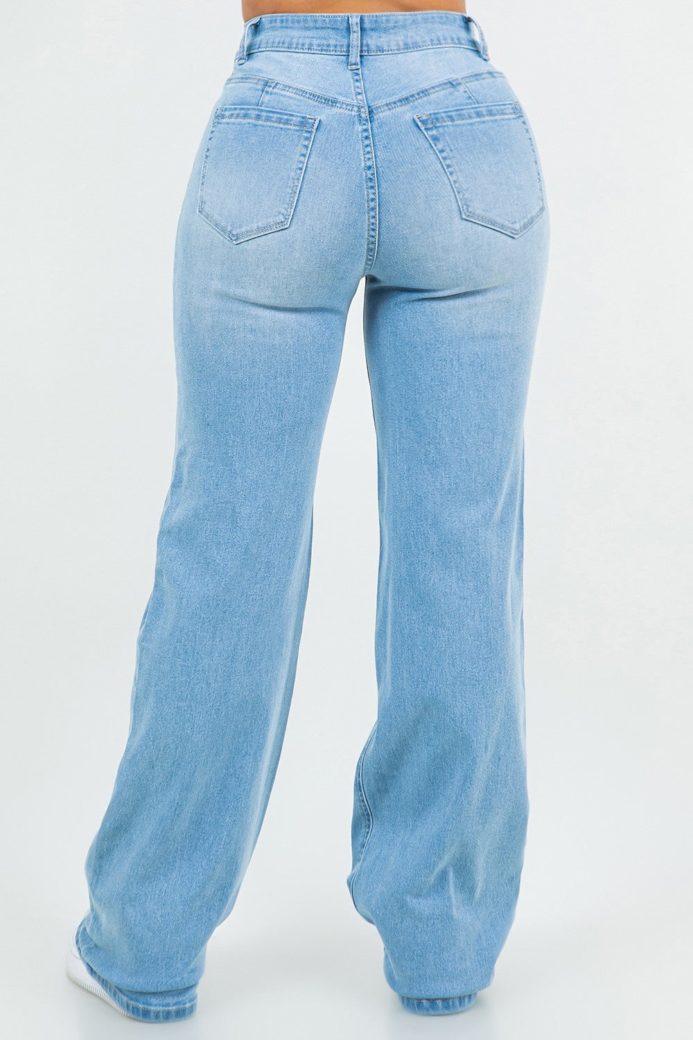 DAISY LIGHT WAS DENIM WIDE LEG FIT