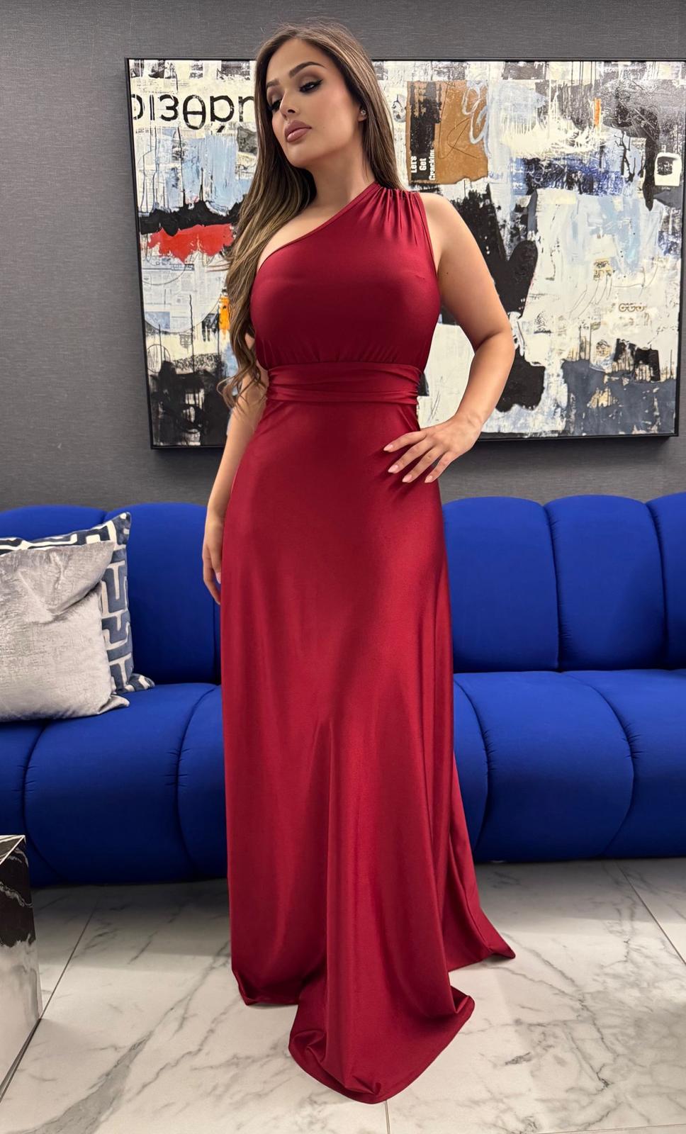 Estefania One Shoulder Gown