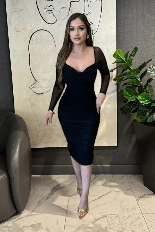Destiny Mesh MidI Dress