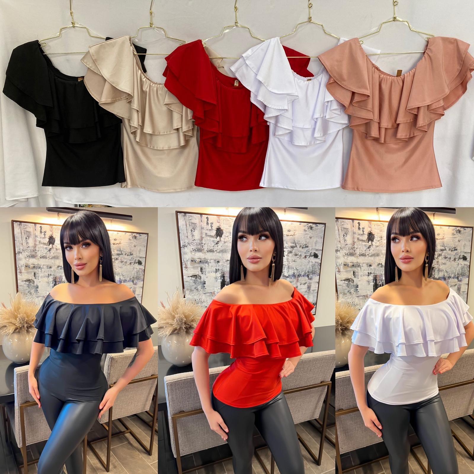 Anna Off Shoulder Ruffle Top
