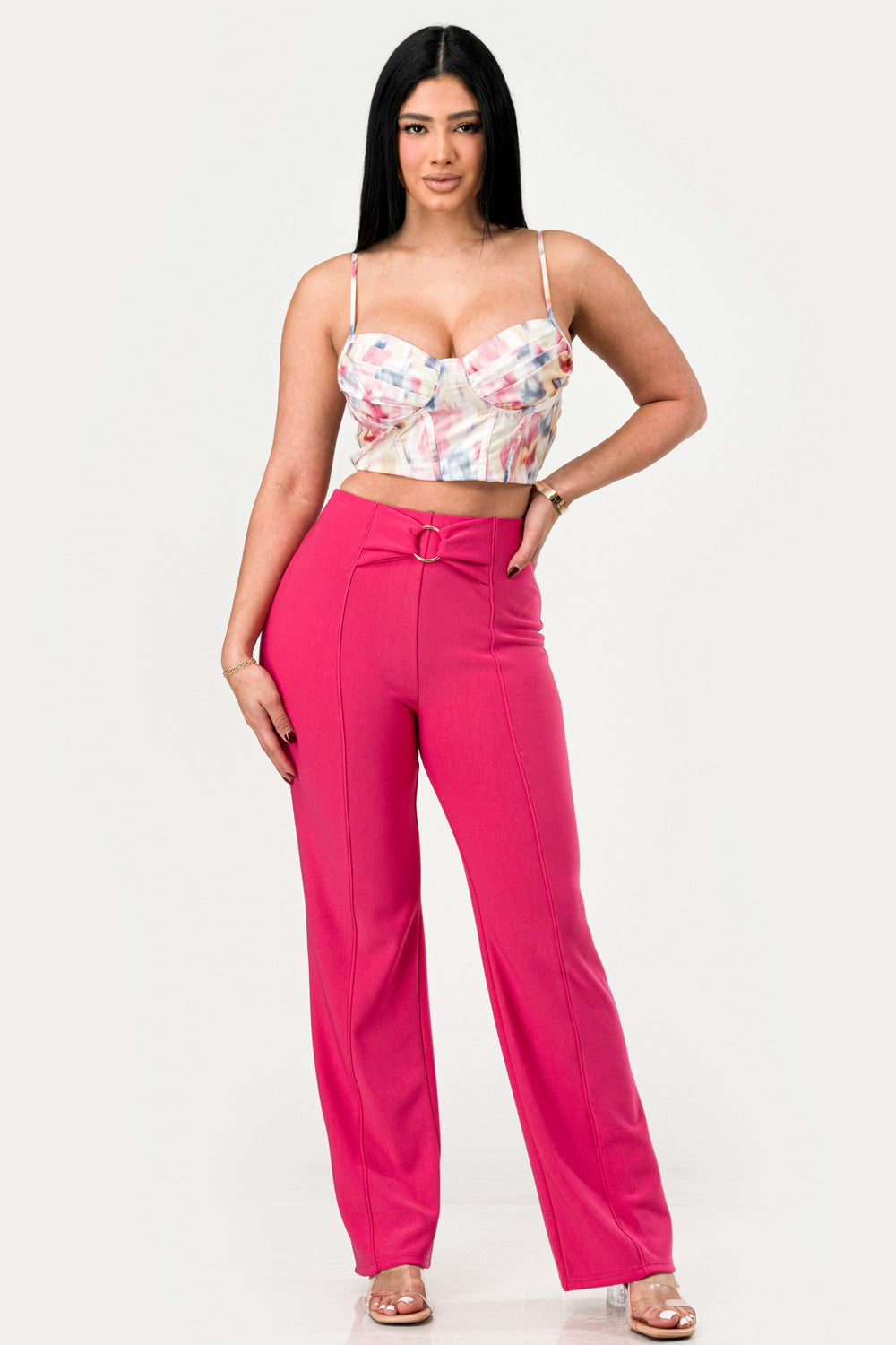 ANAHI BUCKLE SCULPTING PANTS