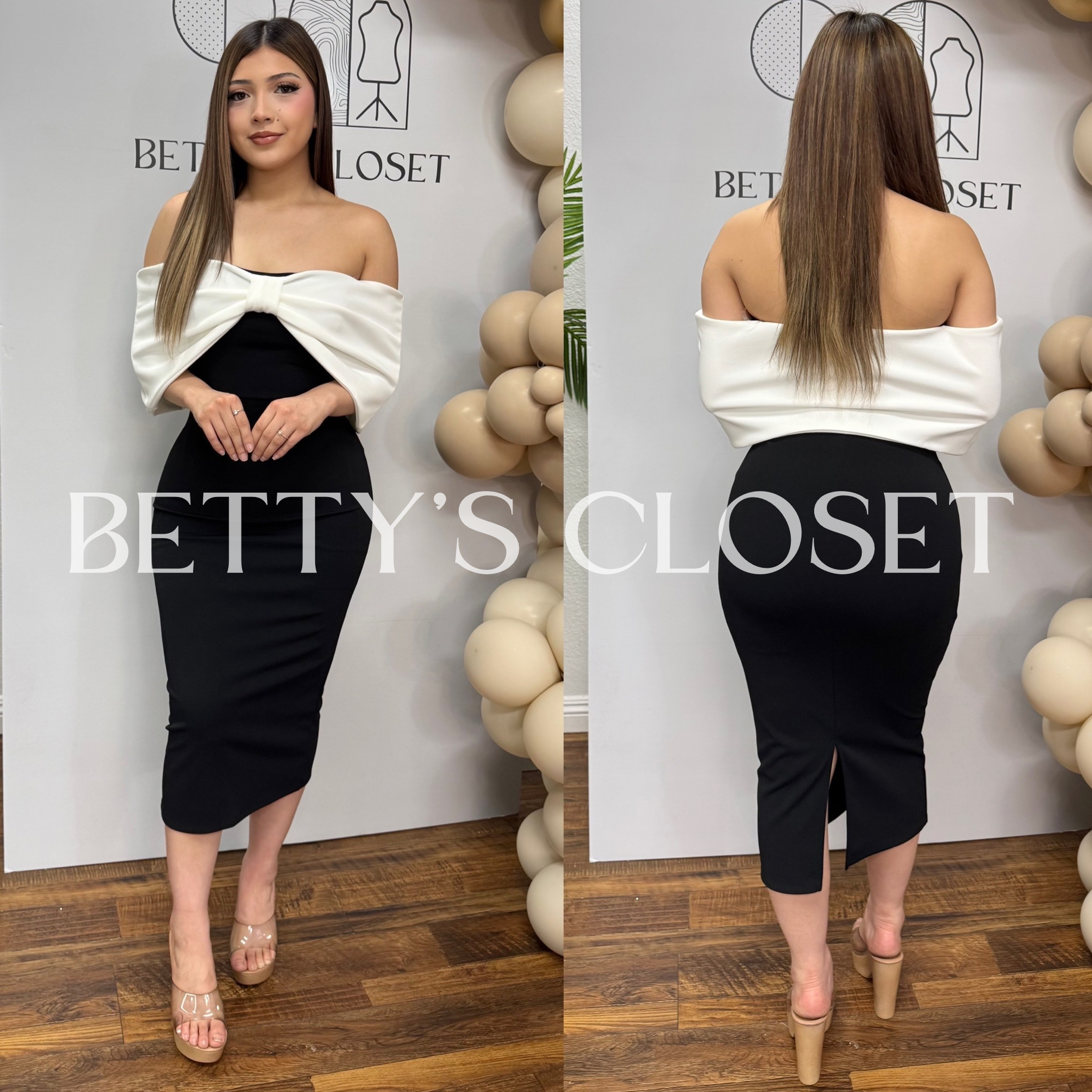 Kayla Off Shoulder Bow Dress