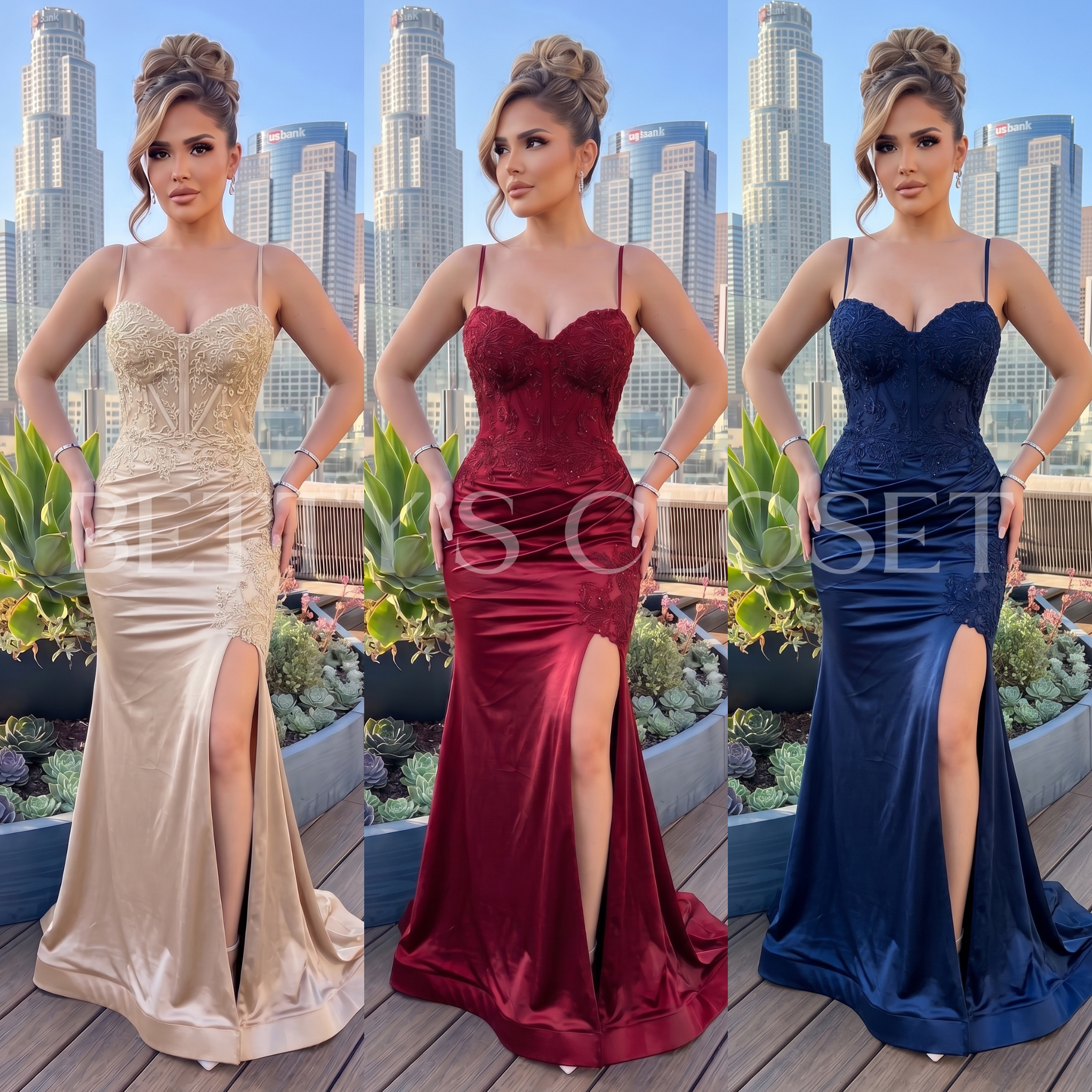 Darlene Embroidered Gown