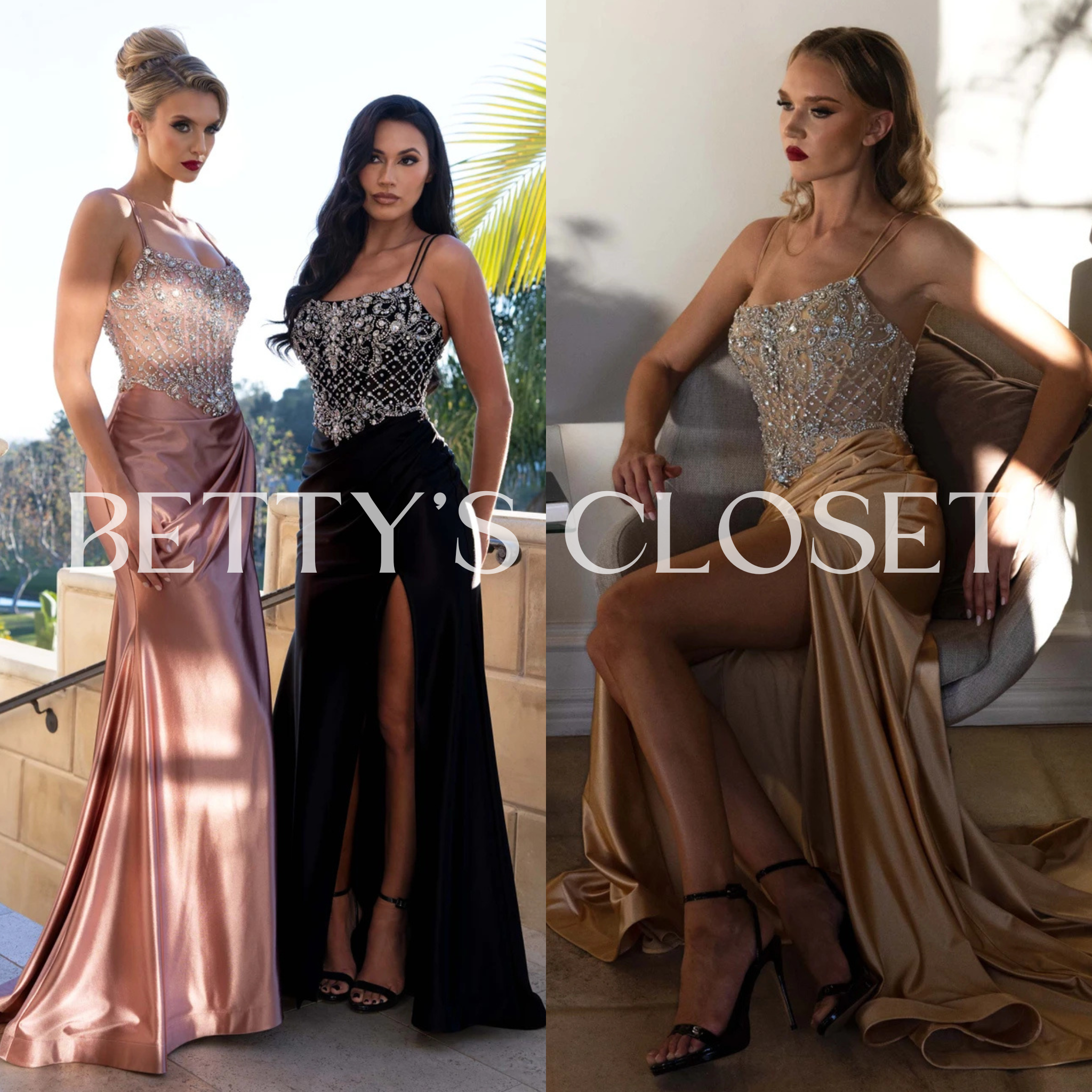 Paloma Embellished Bodice Prom Gown