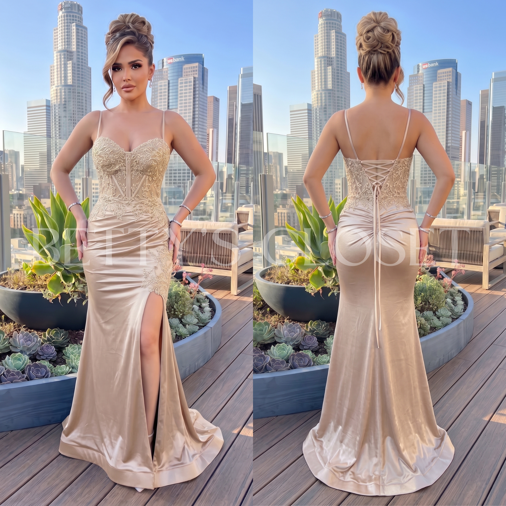 Darlene Embroidered Gown