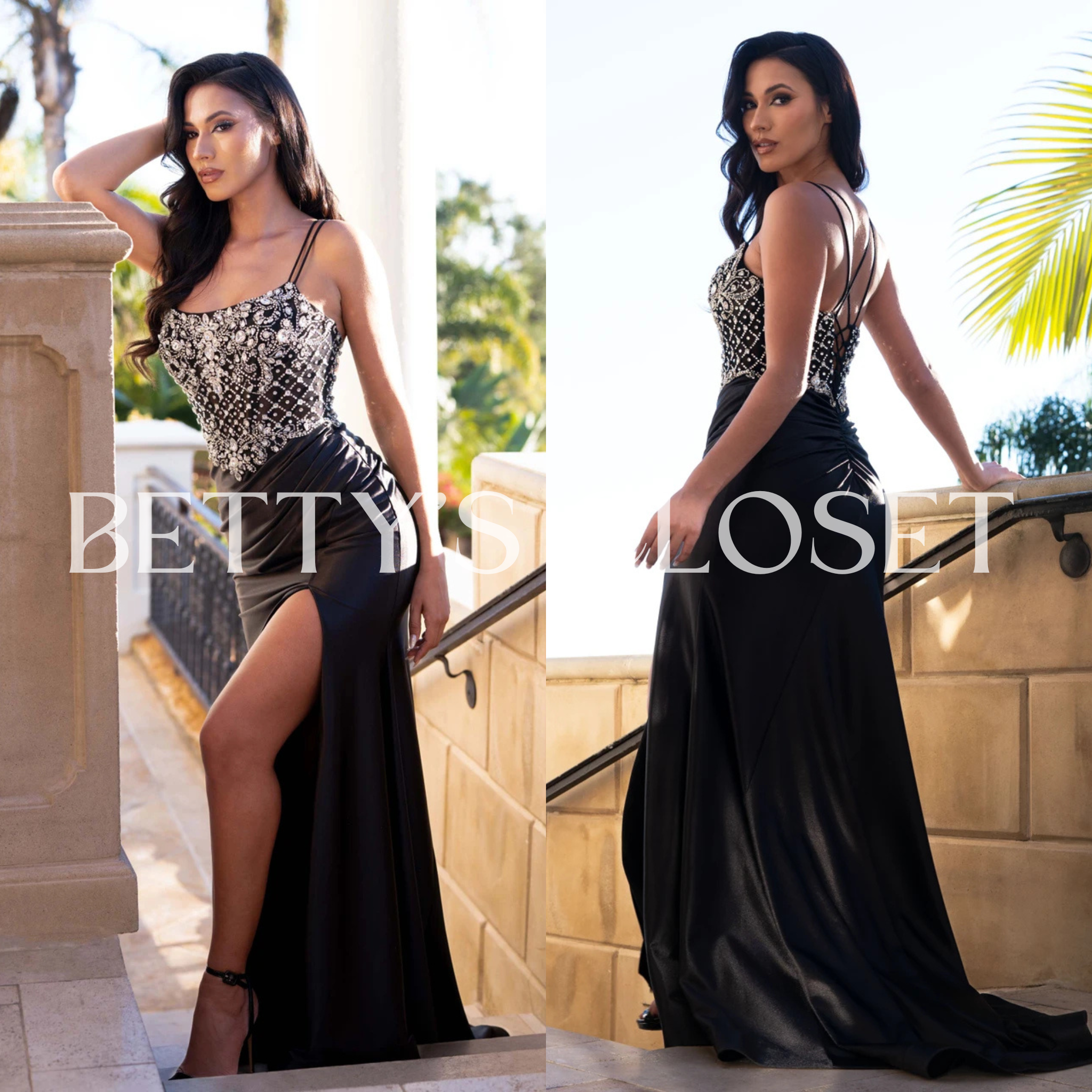 Paloma Embellished Bodice Prom Gown