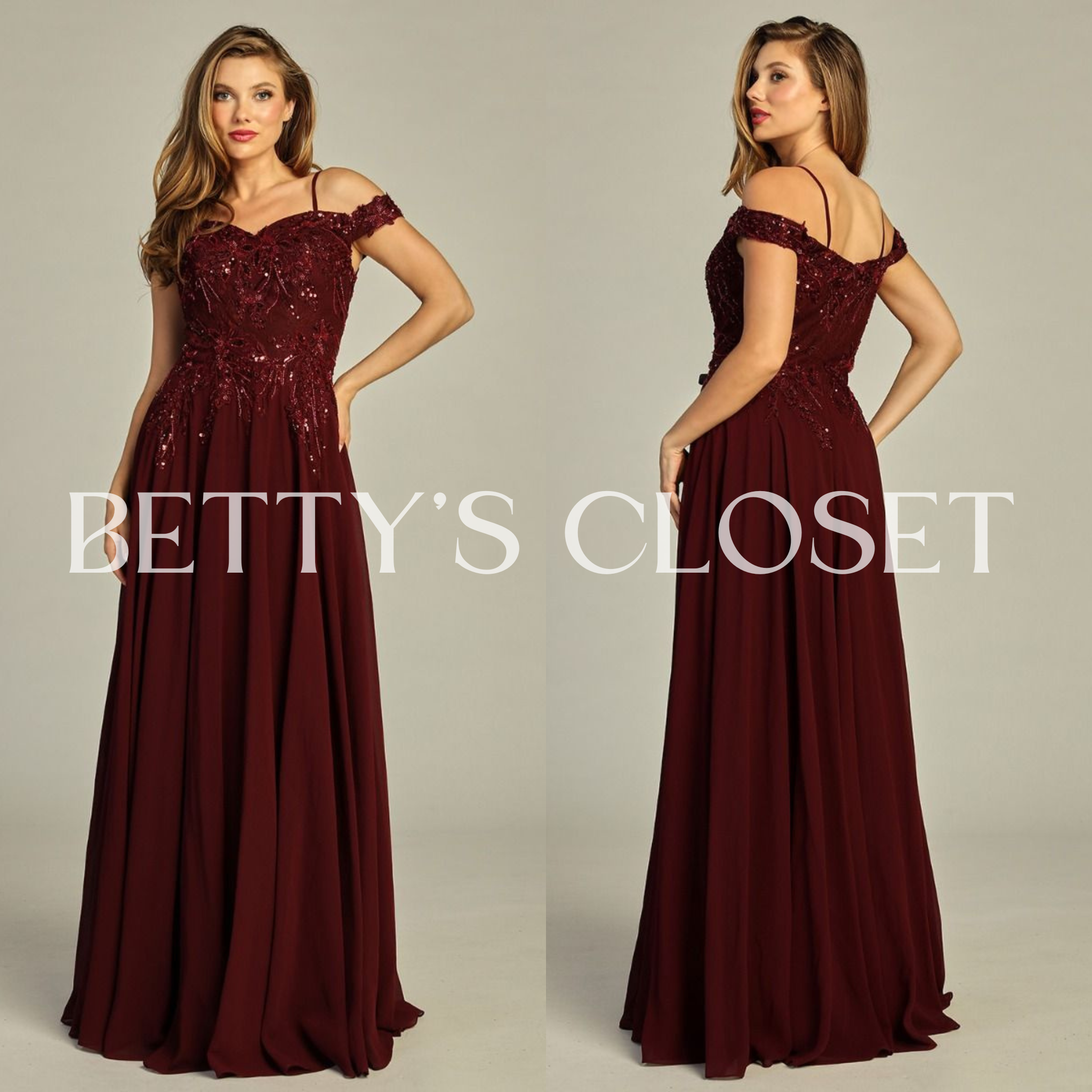 Victoria Princess A Line Off Shoulder Embroidered Prom Gown