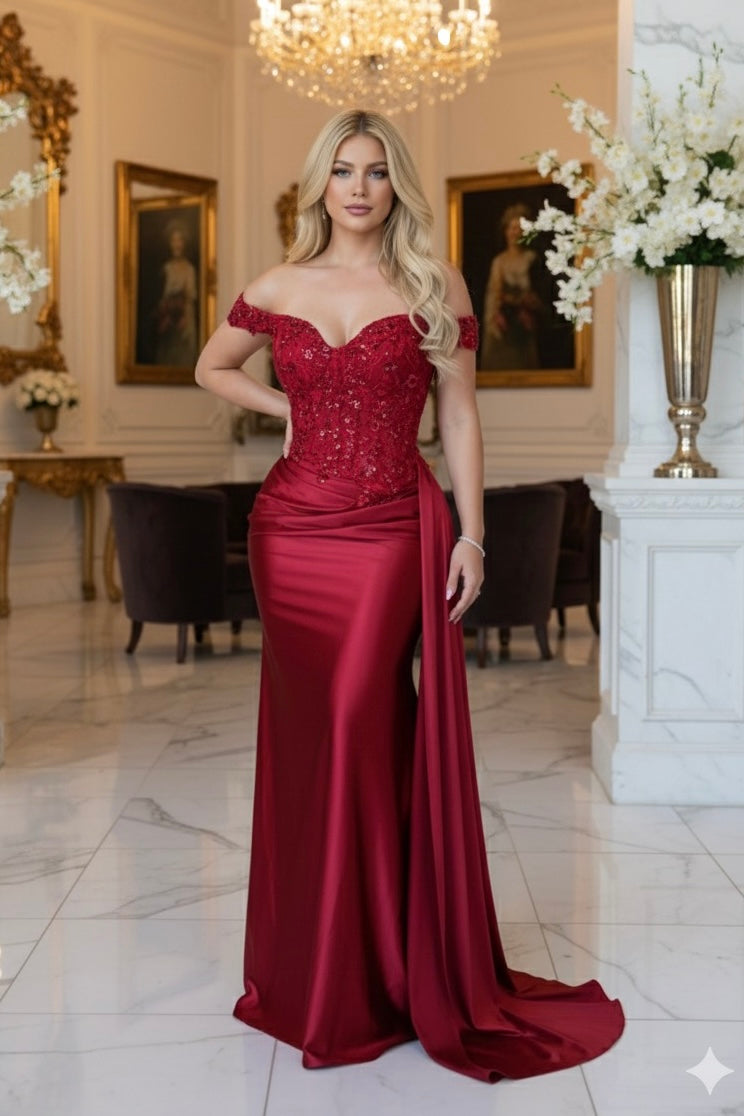 Violeta Elegant Off the Shoulder Gown