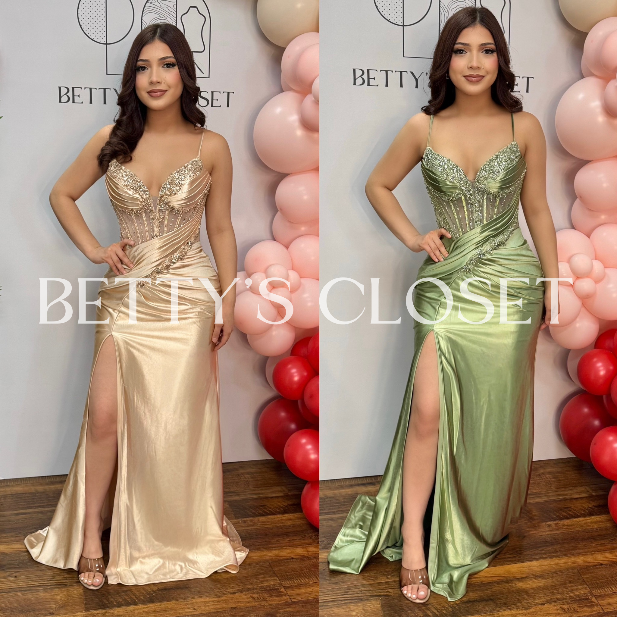 Destiny Embellished Corset Glam Gown