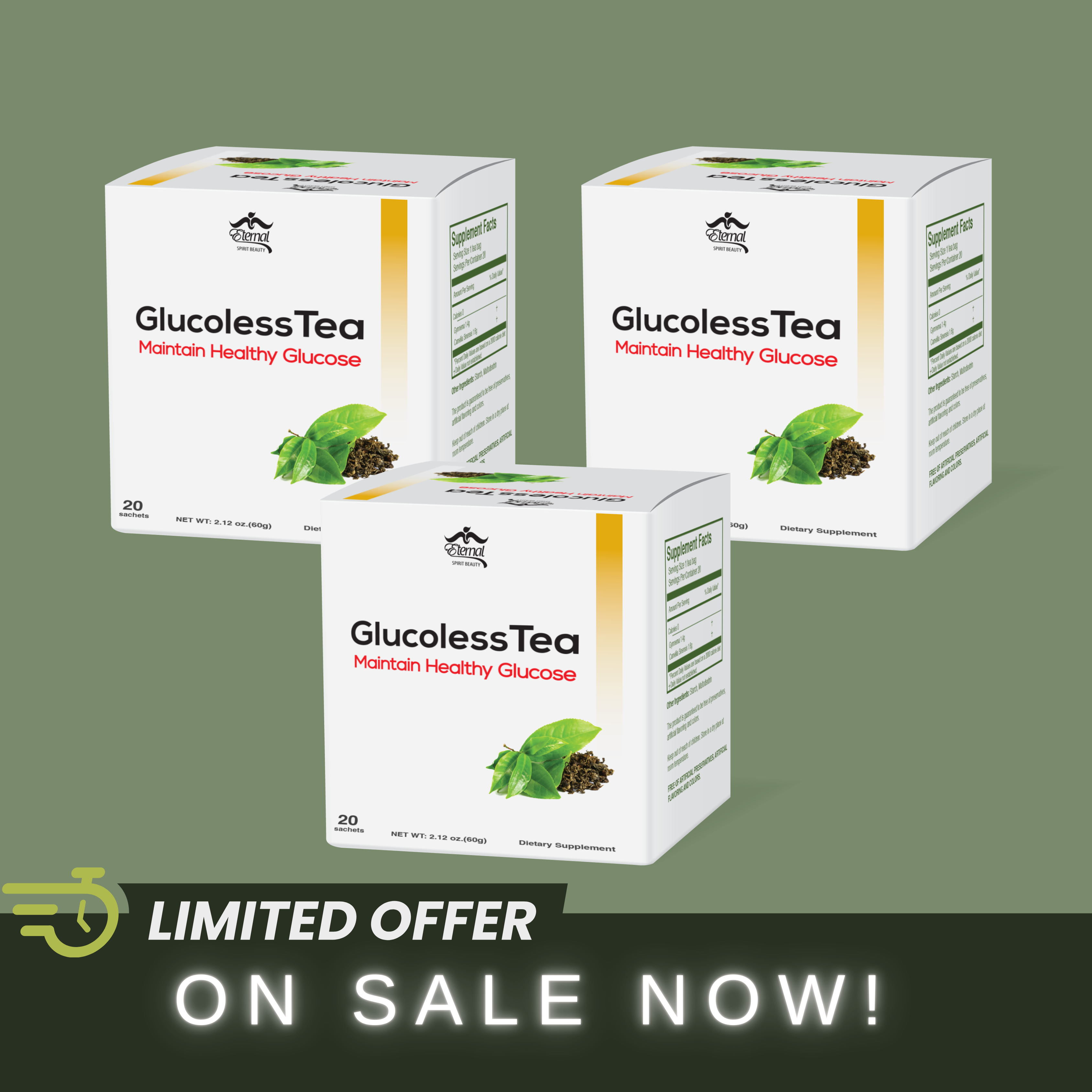 3 Pack Glucoless Tea