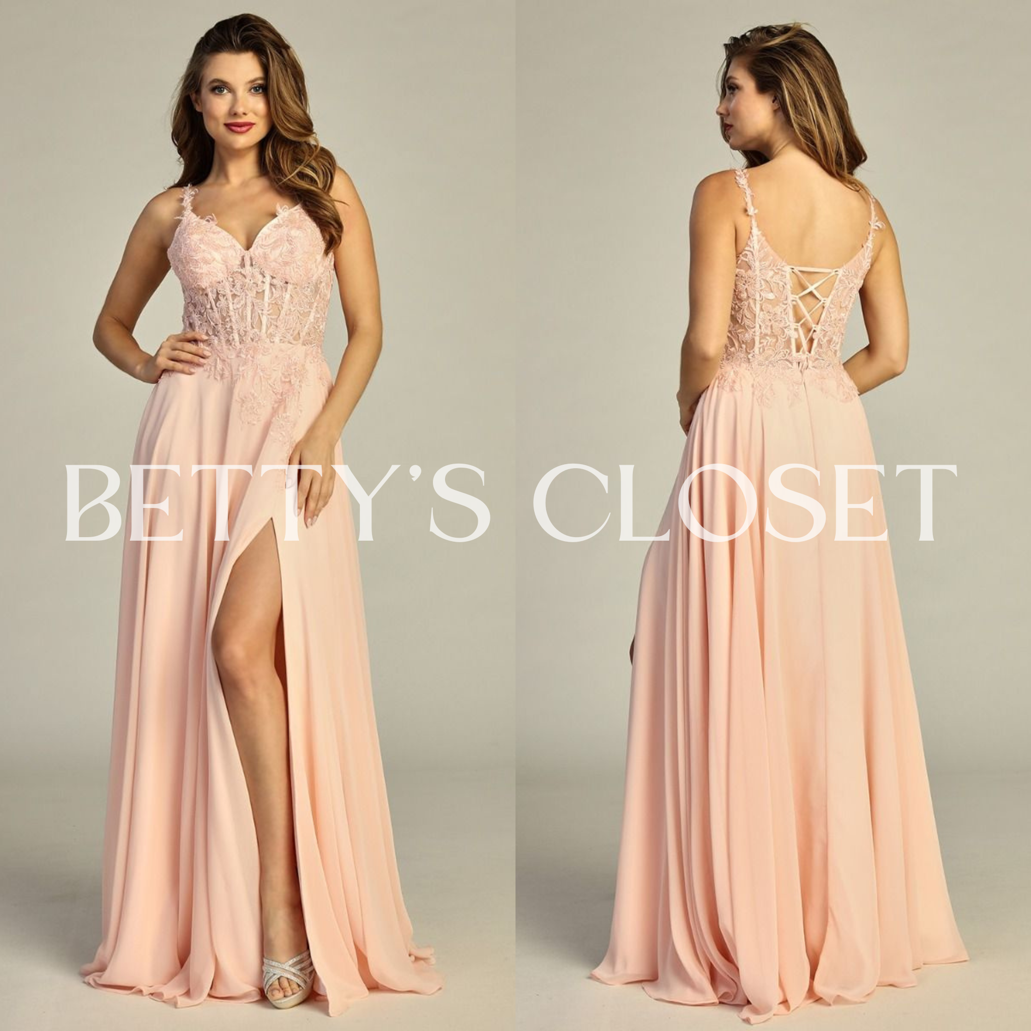 Gabriela Princess A Line Embroidered Prom Gown