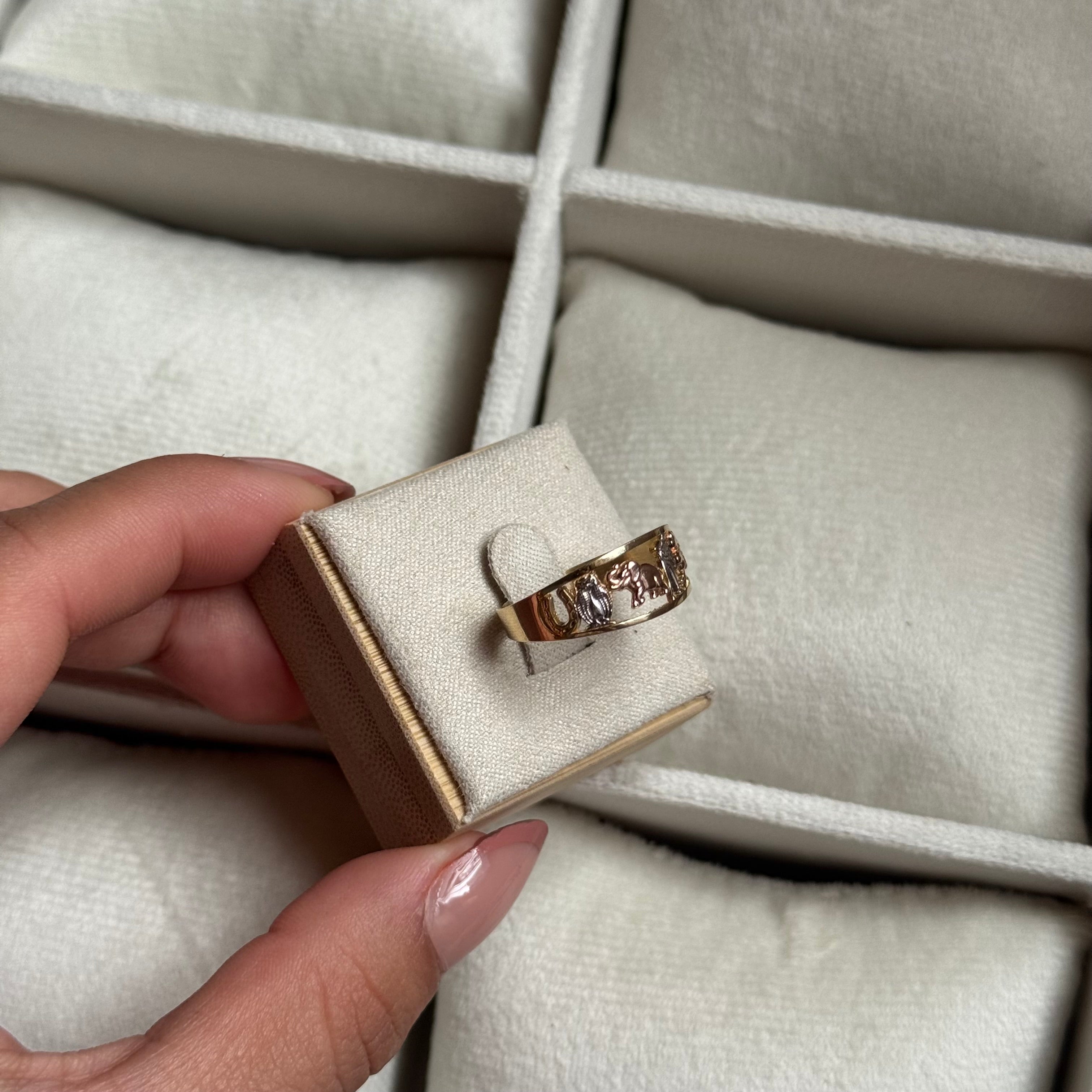 14K Gold Lucky Elephant Ring