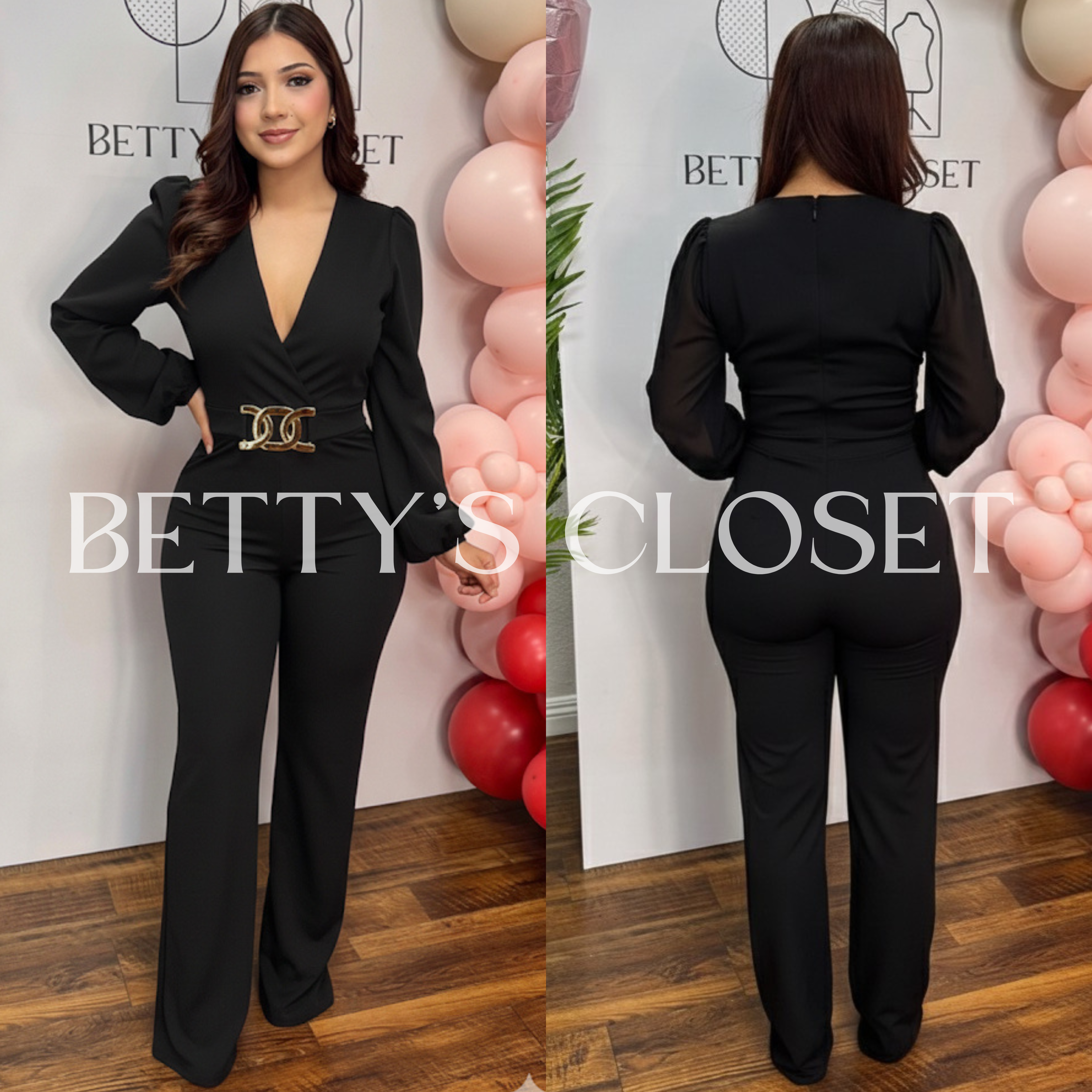 Ellie Elegant Long Loose Sleeve Jumpsuit