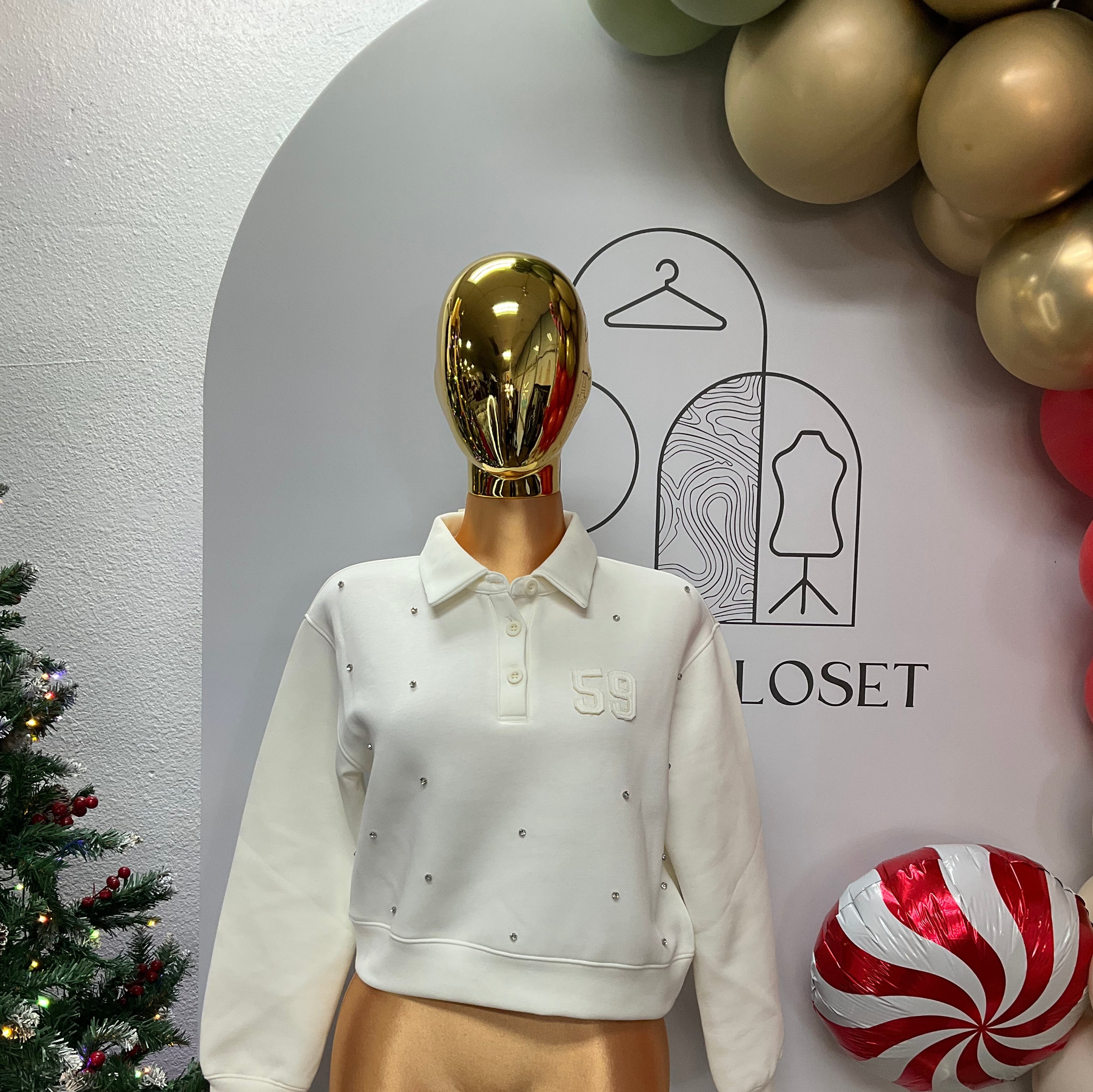 Julieta Rhinestone Sweatshirt