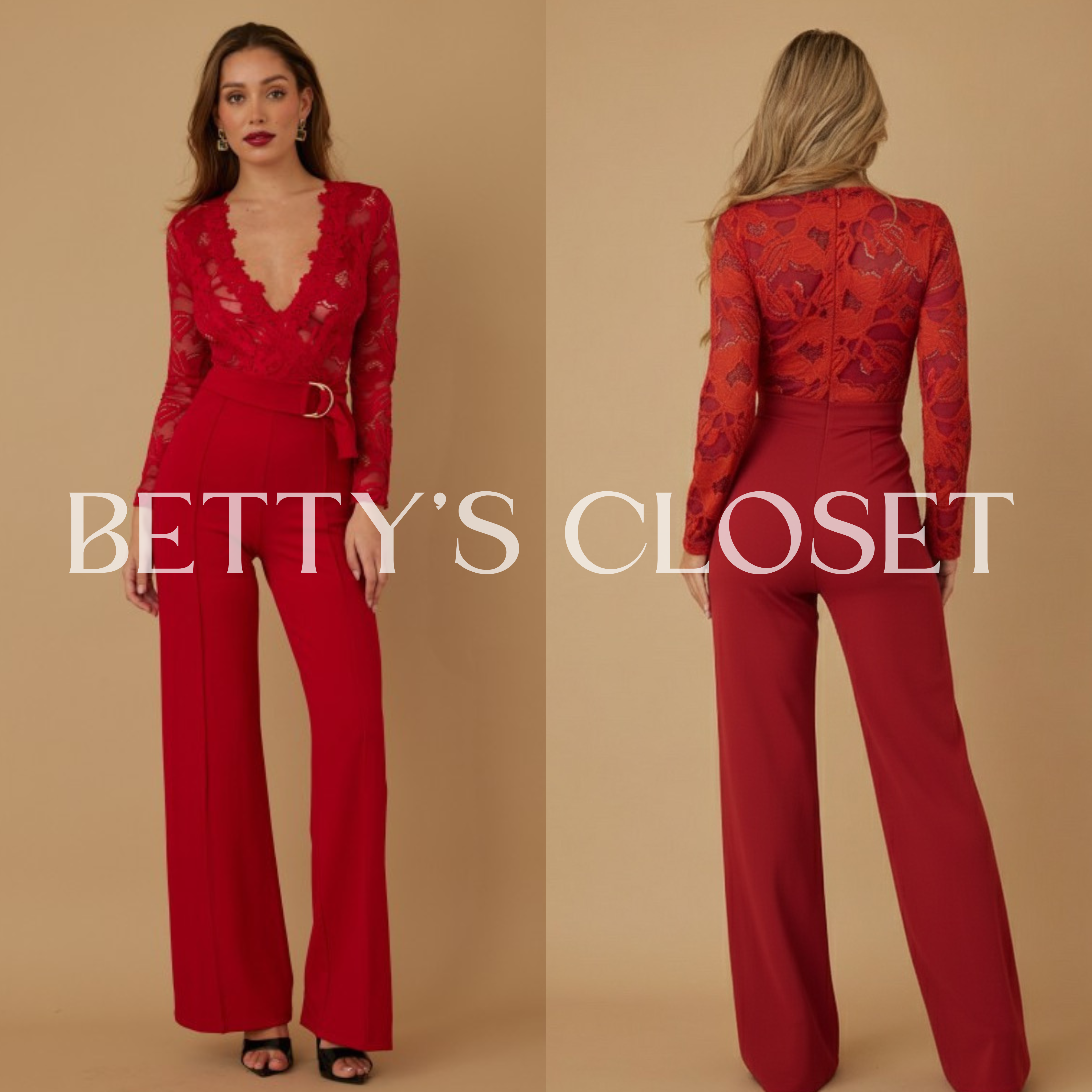 Lucero Lace Long Sleeve Jumpsuit