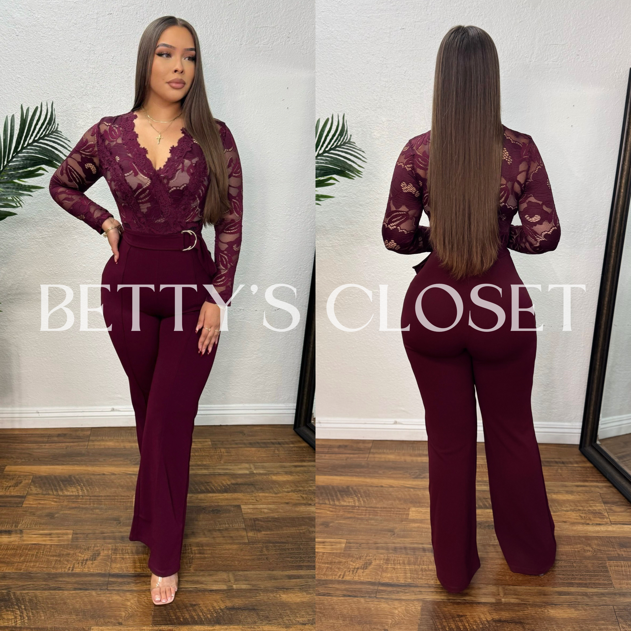 Lucero Lace Long Sleeve Jumpsuit