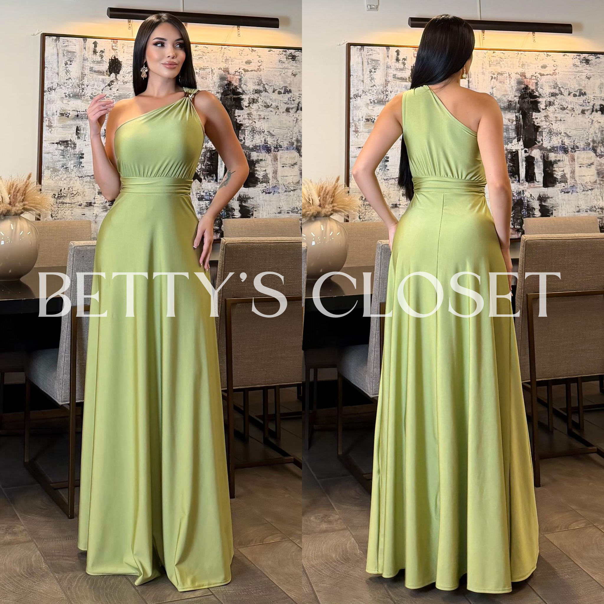 Estefania One Shoulder Gown