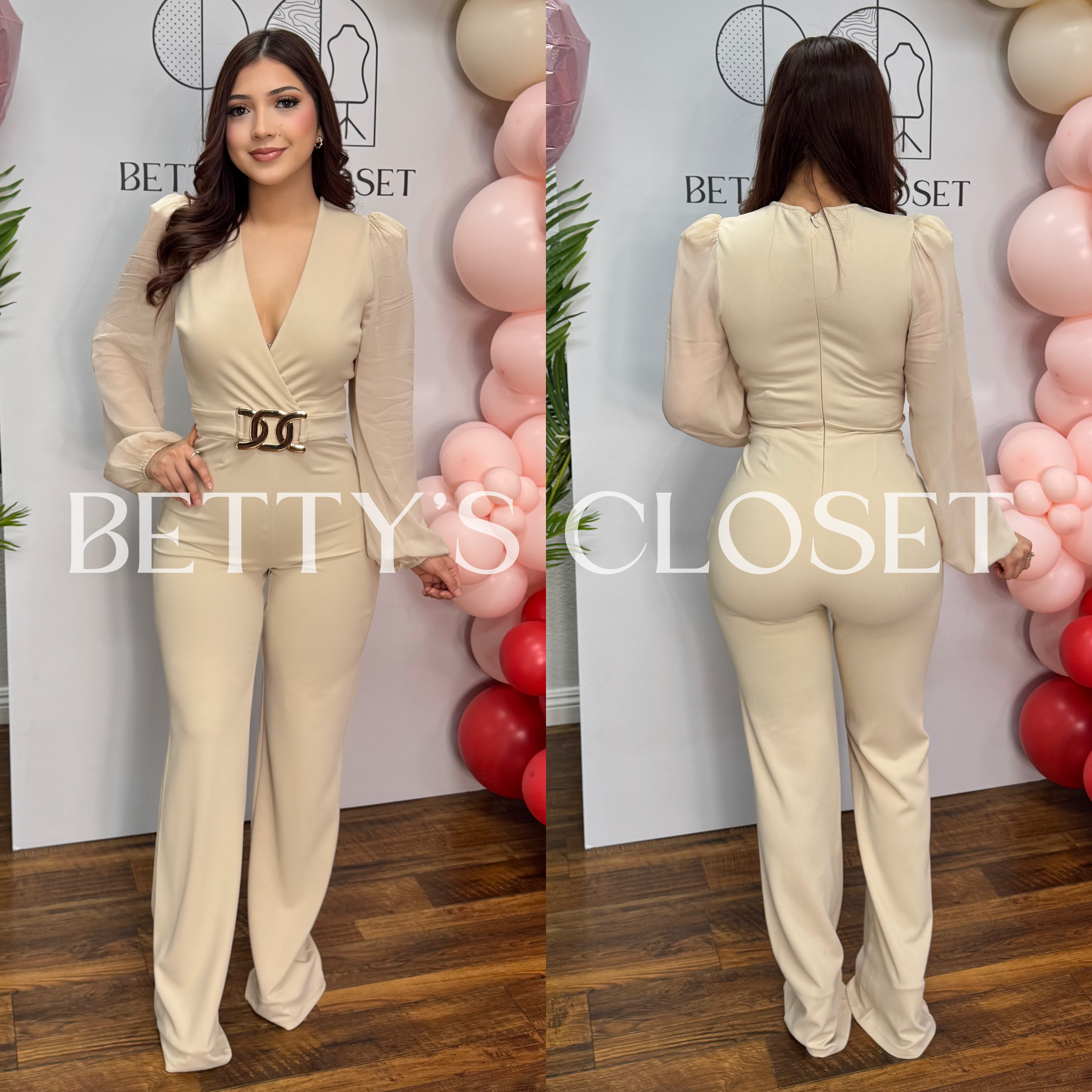 Ellie Elegant Long Loose Sleeve Jumpsuit