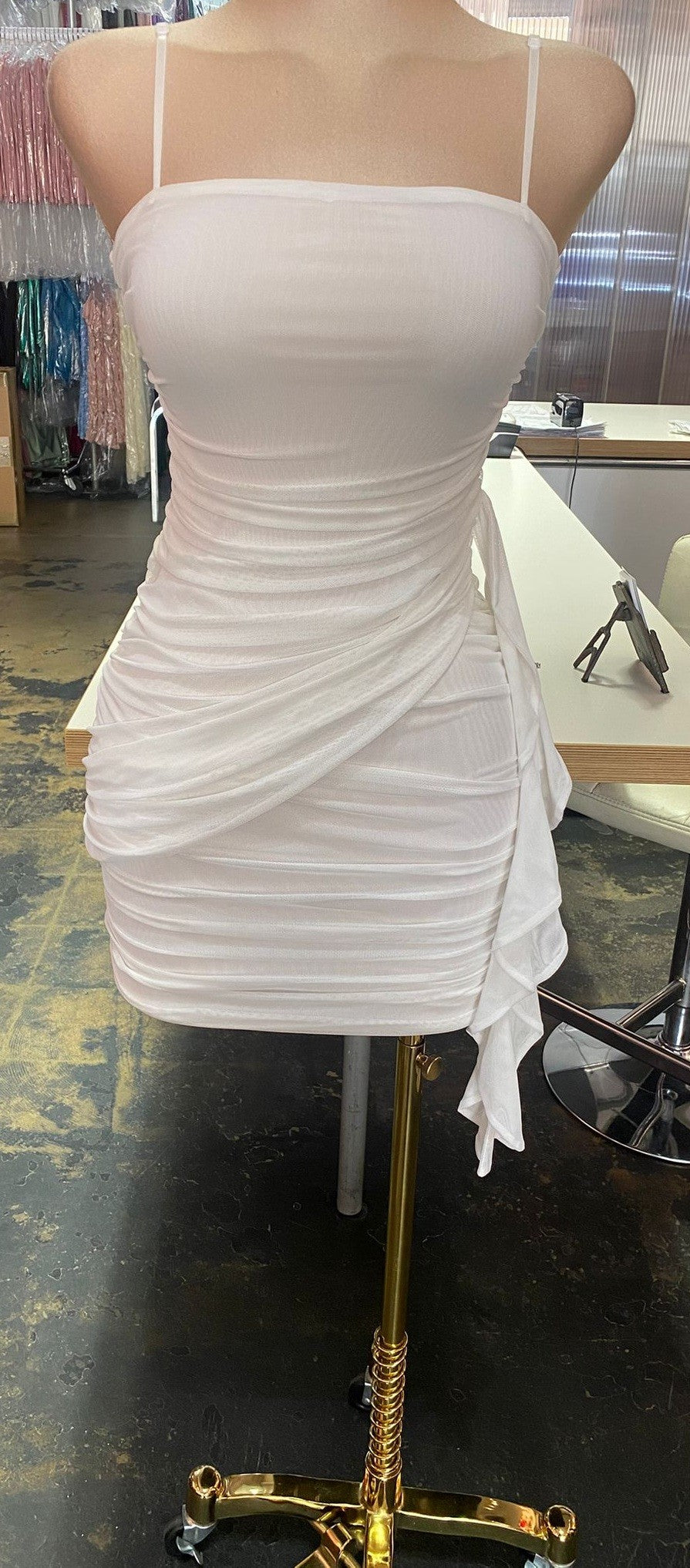 Elena Double Layered Mesh Dress