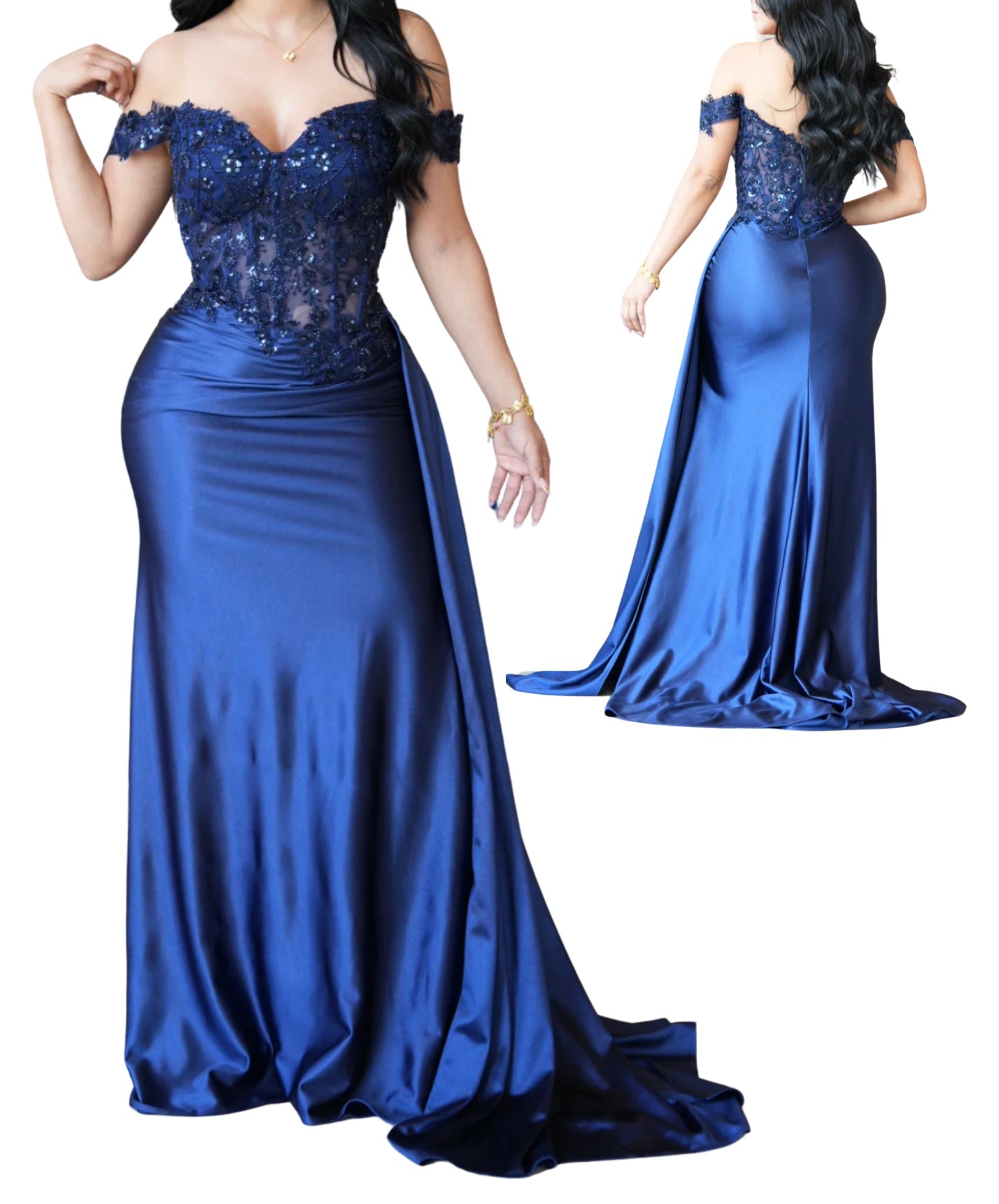 Violeta Elegant Off the Shoulder Gown