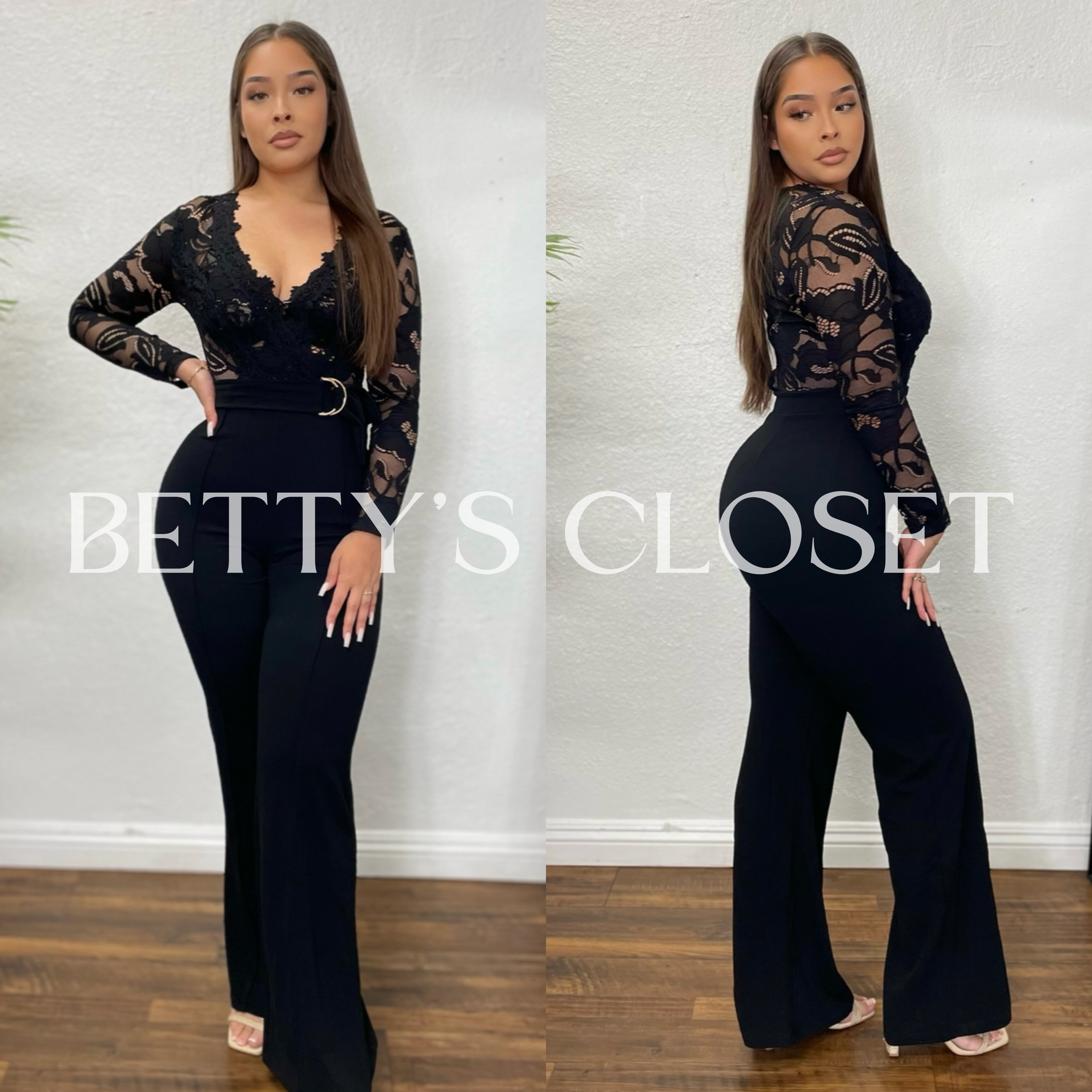 Lucero Lace Long Sleeve Jumpsuit