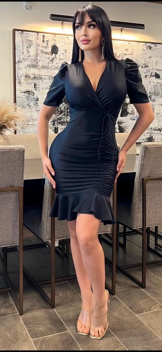 Gracie Bow Strap Midi Dress